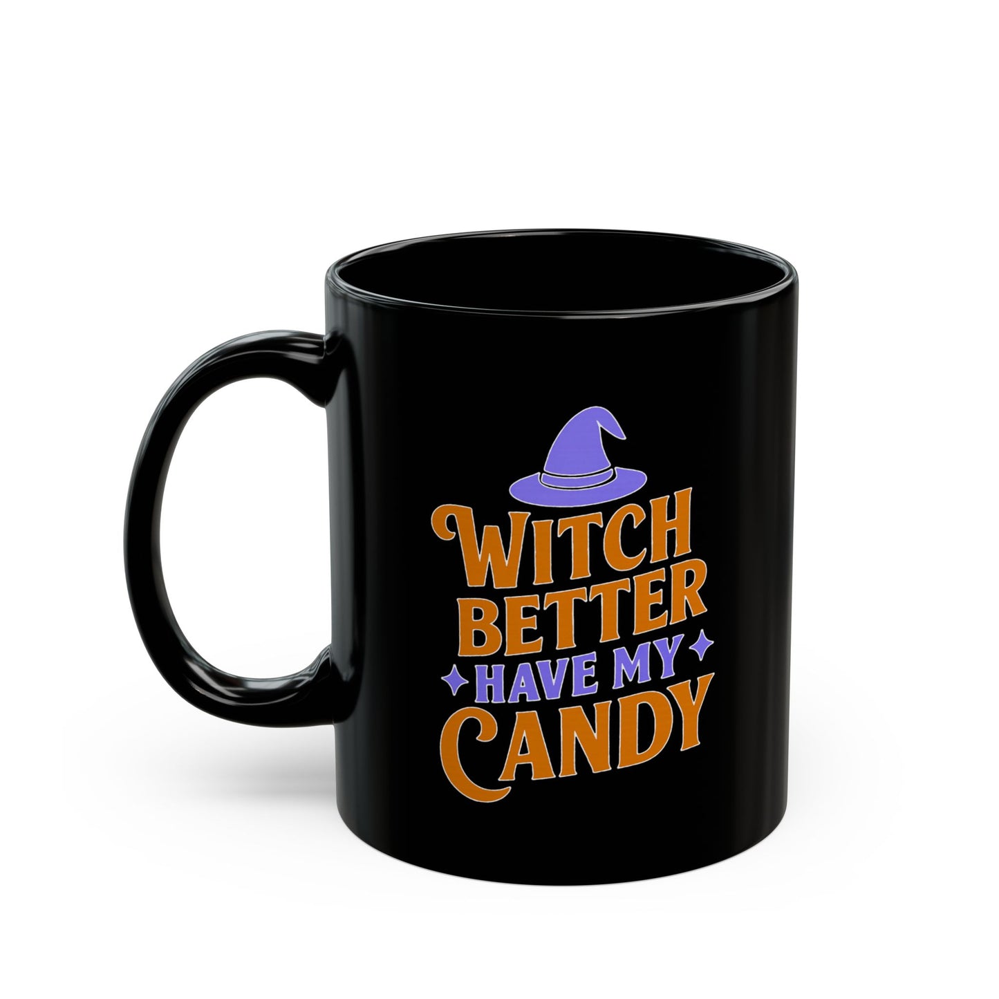 Witchy Black Mug, Halloween Coffee Cup, Perfect for Spooky Season, Gift for Witches, Trick or Treat Drinkware, Halloween Party Essentials
