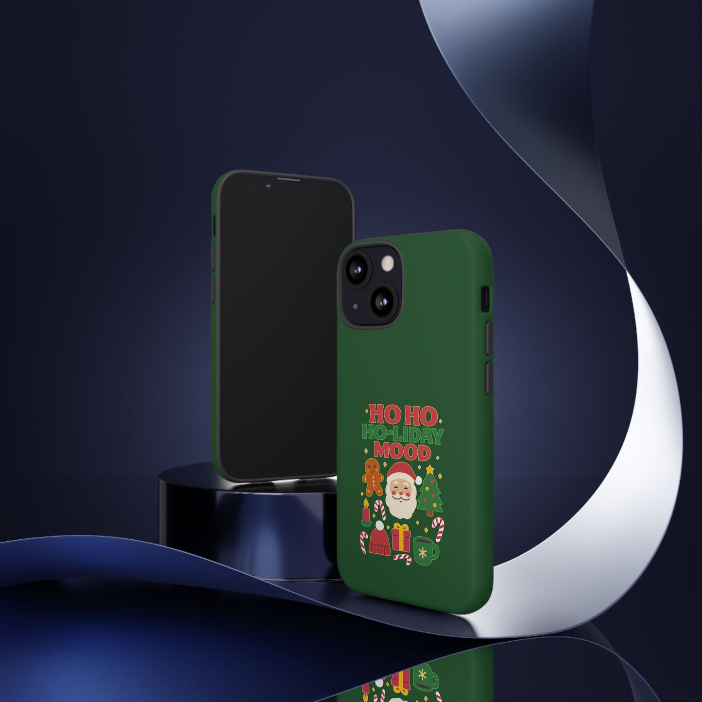 Christmas Phone Case, Ho Ho Ho-liday Mood, Festive Phone Cover, Santa Christmas Accessory, Holiday Gift, Winter Vibes