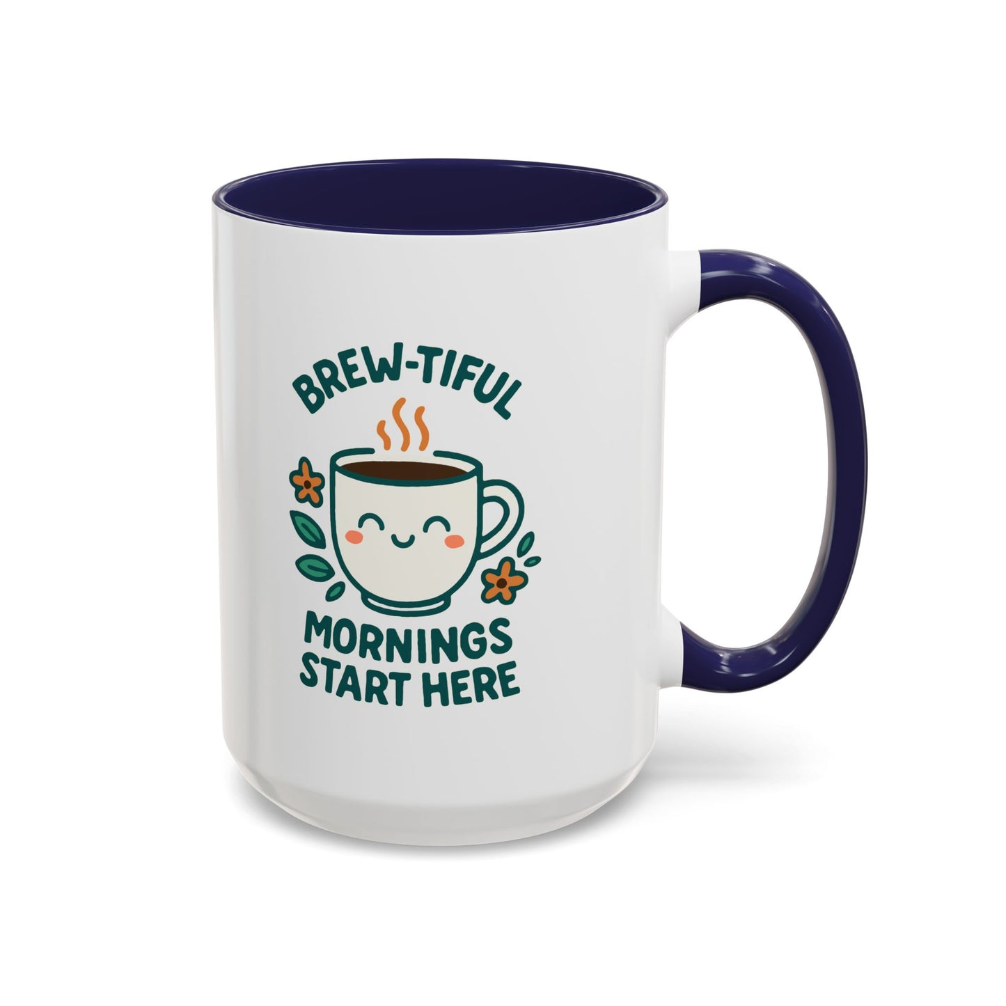 Brew-tiful Mornings Coffee Mug, Cute Coffee Cup for Morning Rituals, Perfect Gift for Coffee Lovers, Birthdays, Home Decor