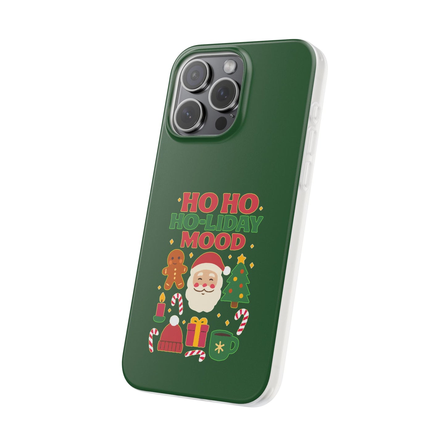 Festive Phone Case with Holiday Cheer, Christmas Gift, Winter Vibes, Ho Ho Ho Design, Cute Holiday Accessory
