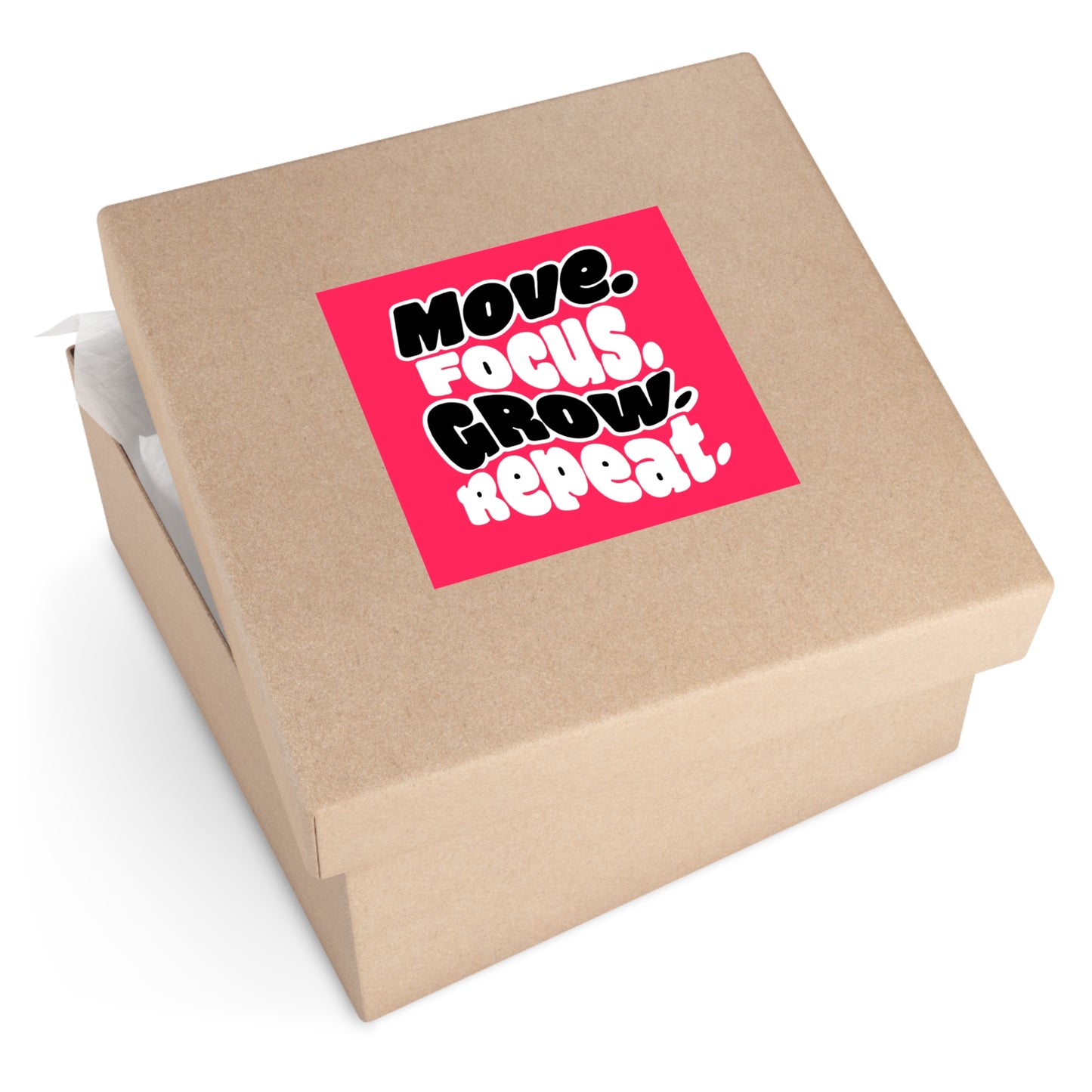 Move. Focus. Grow. Repeat. - Sticker