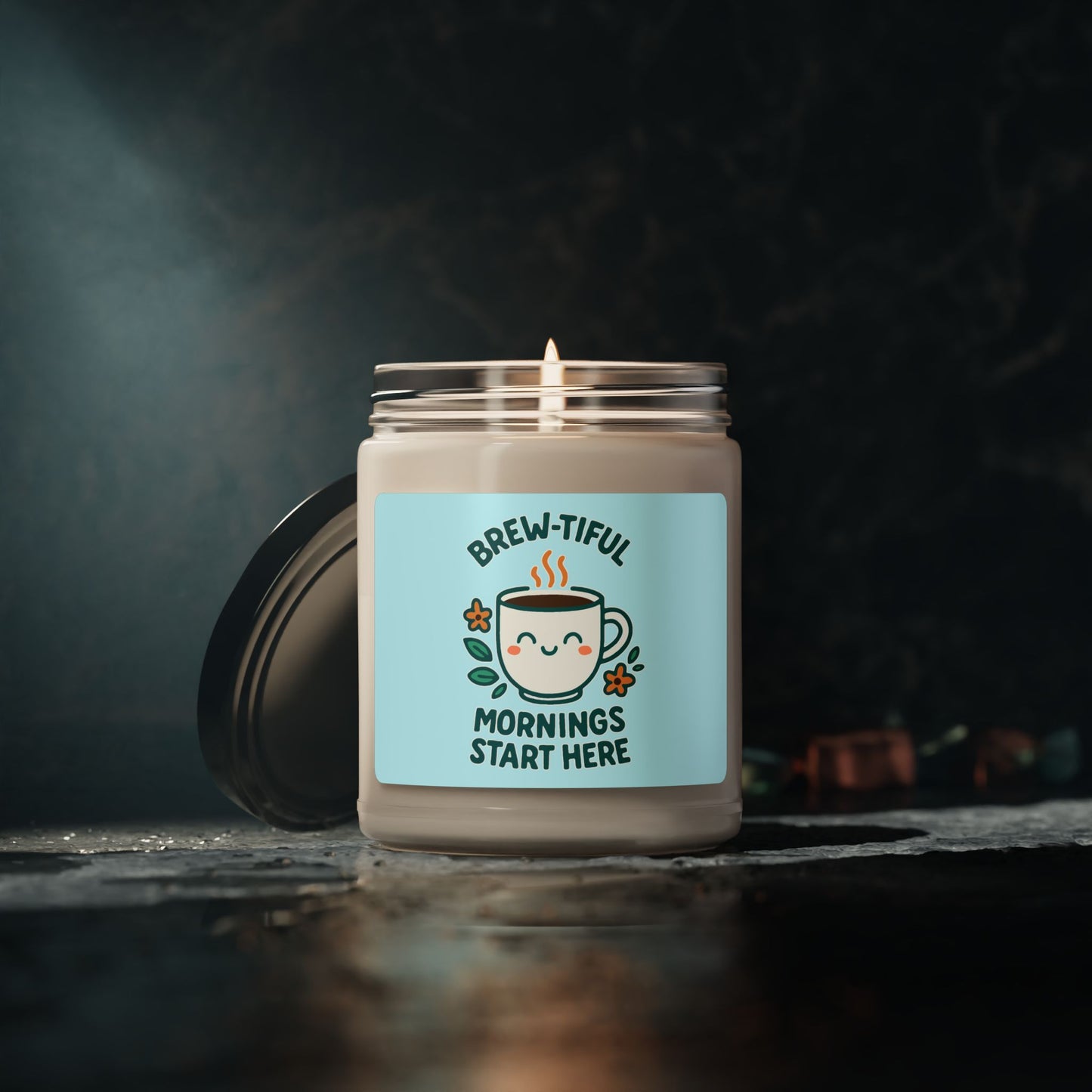 Brew-tiful Mornings Candle, Relaxing Aromatherapy, Home Decor Gift, Soy Candle for Coffee Lovers, Perfect for Every Occasion