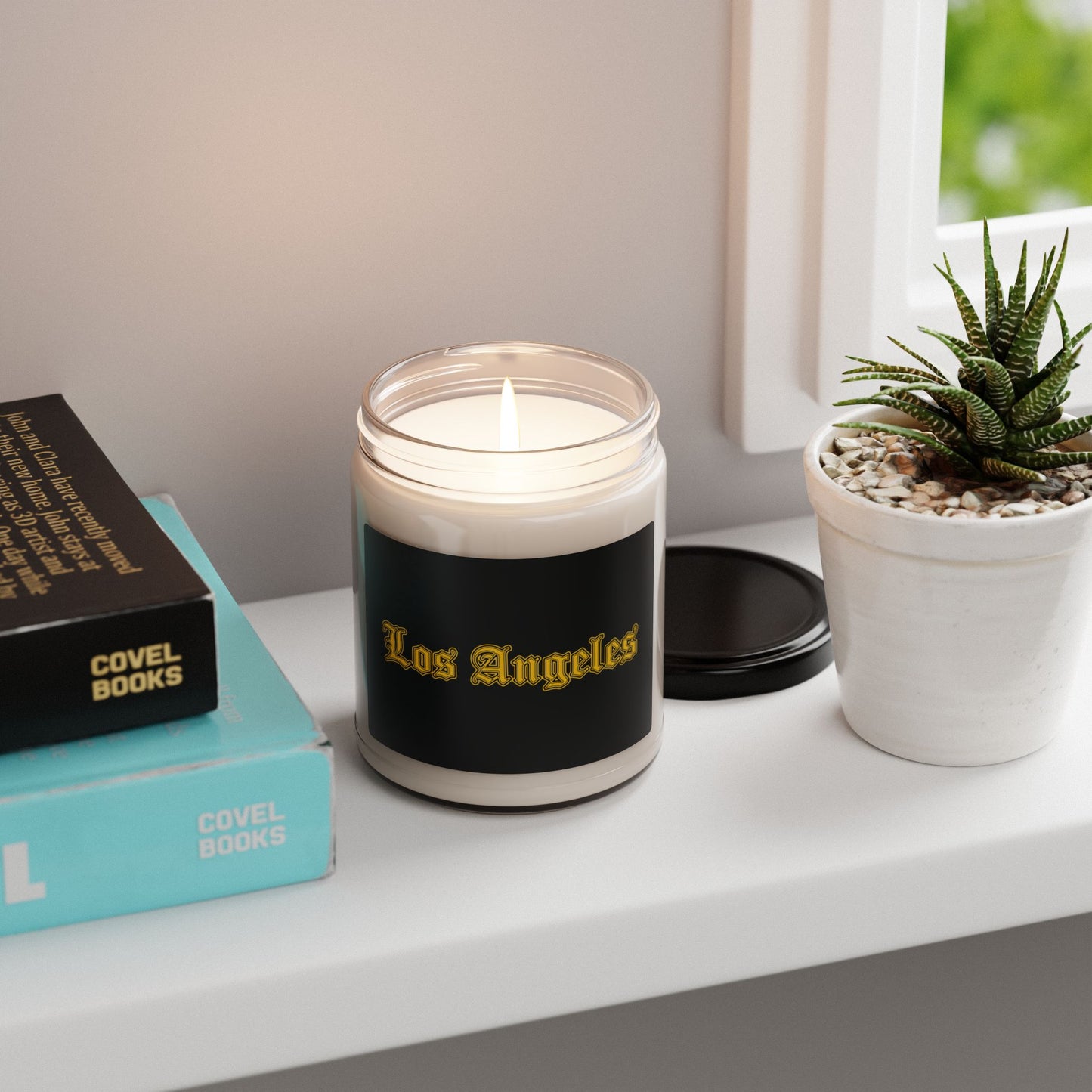 Los Angeles Scented Soy Candle, Aromatherapy, Home Decor, Gift, Candle for Relaxation - Golden Edition