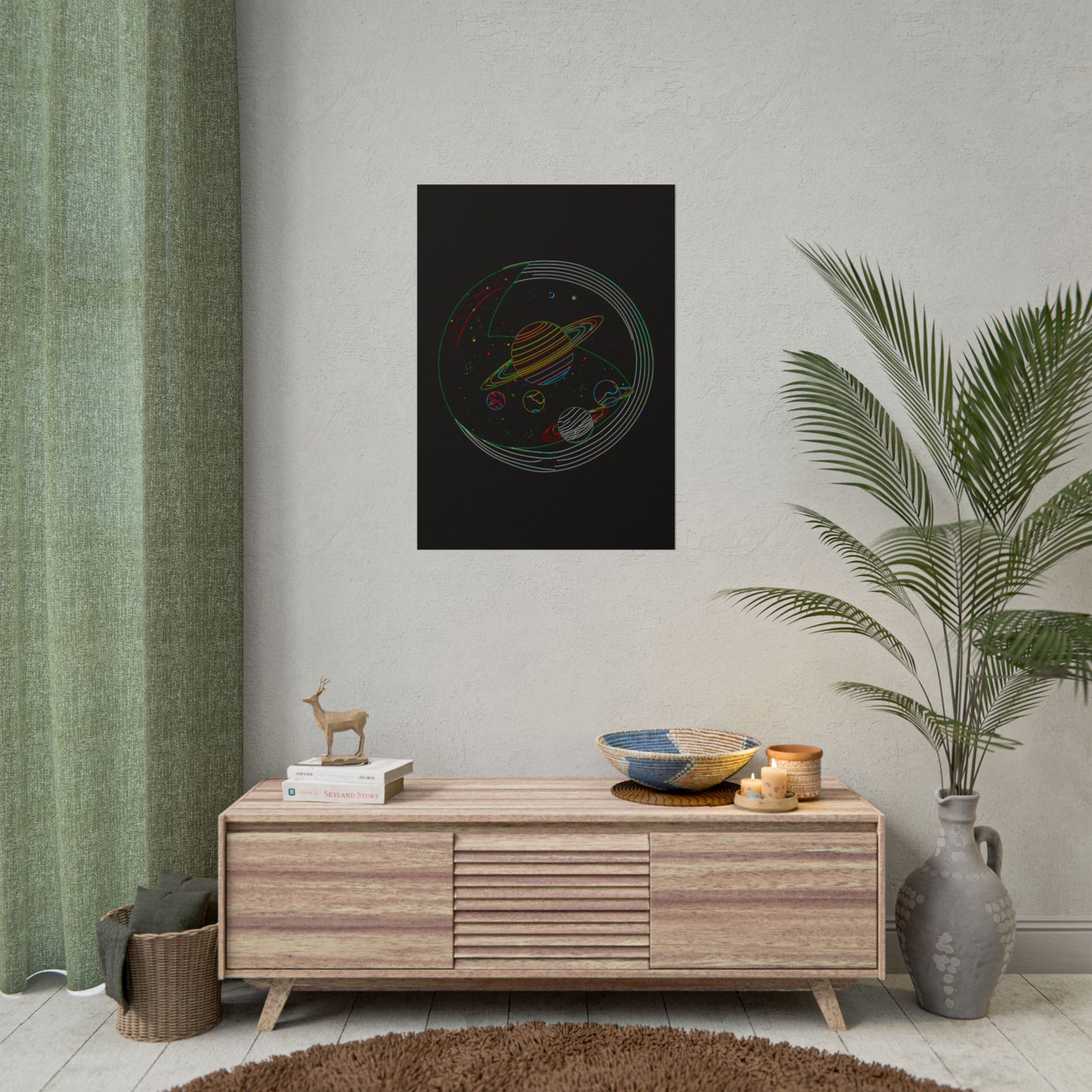 Galactic Rolled Posters, Space Wall Art, Planetary Decor, Astronaut Gift, Astronomy Print