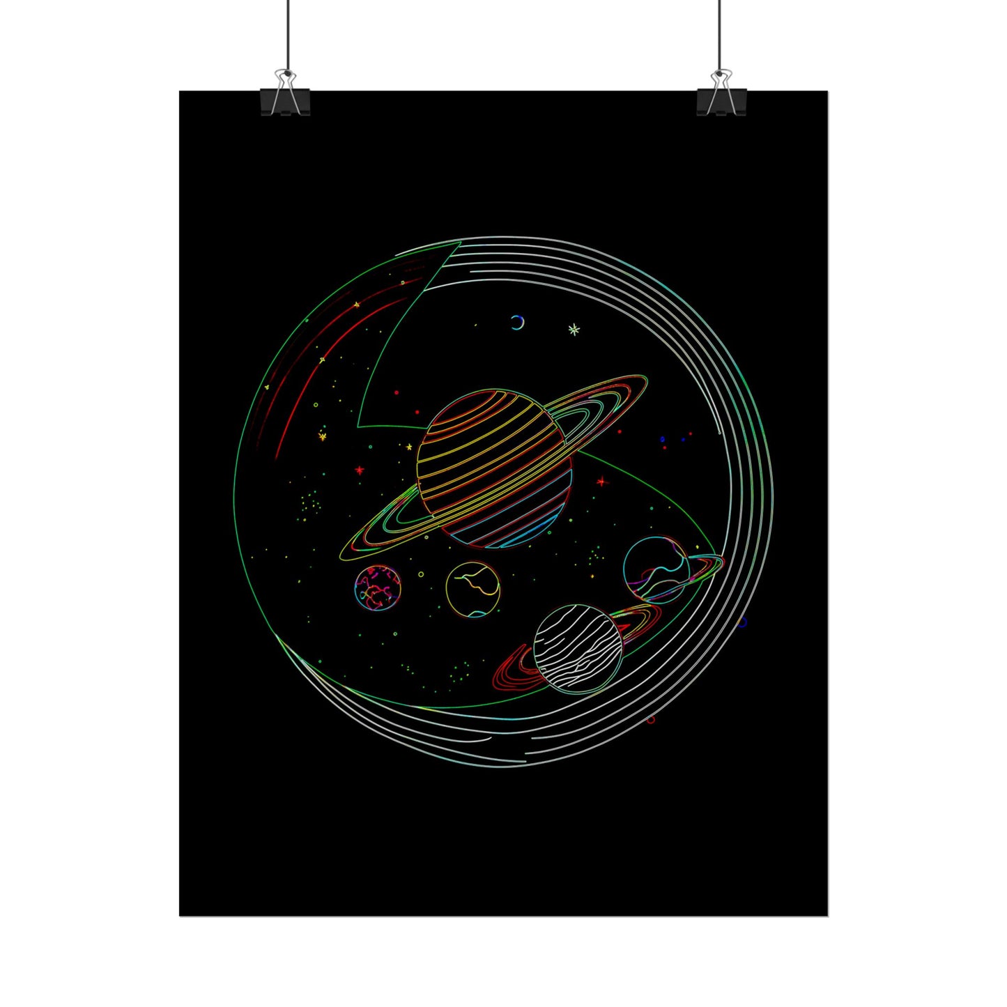 Galactic Rolled Posters, Space Wall Art, Planetary Decor, Astronaut Gift, Astronomy Print