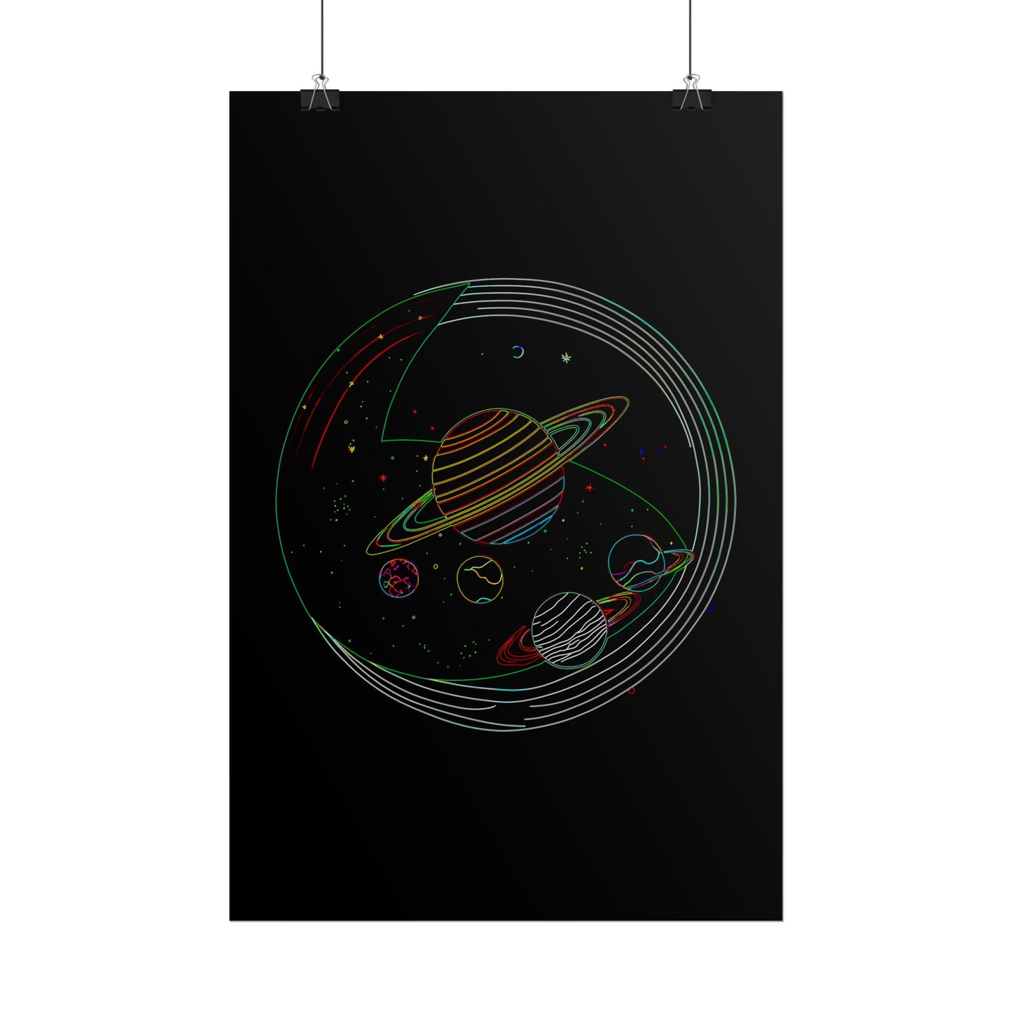 Galactic Rolled Posters, Space Wall Art, Planetary Decor, Astronaut Gift, Astronomy Print