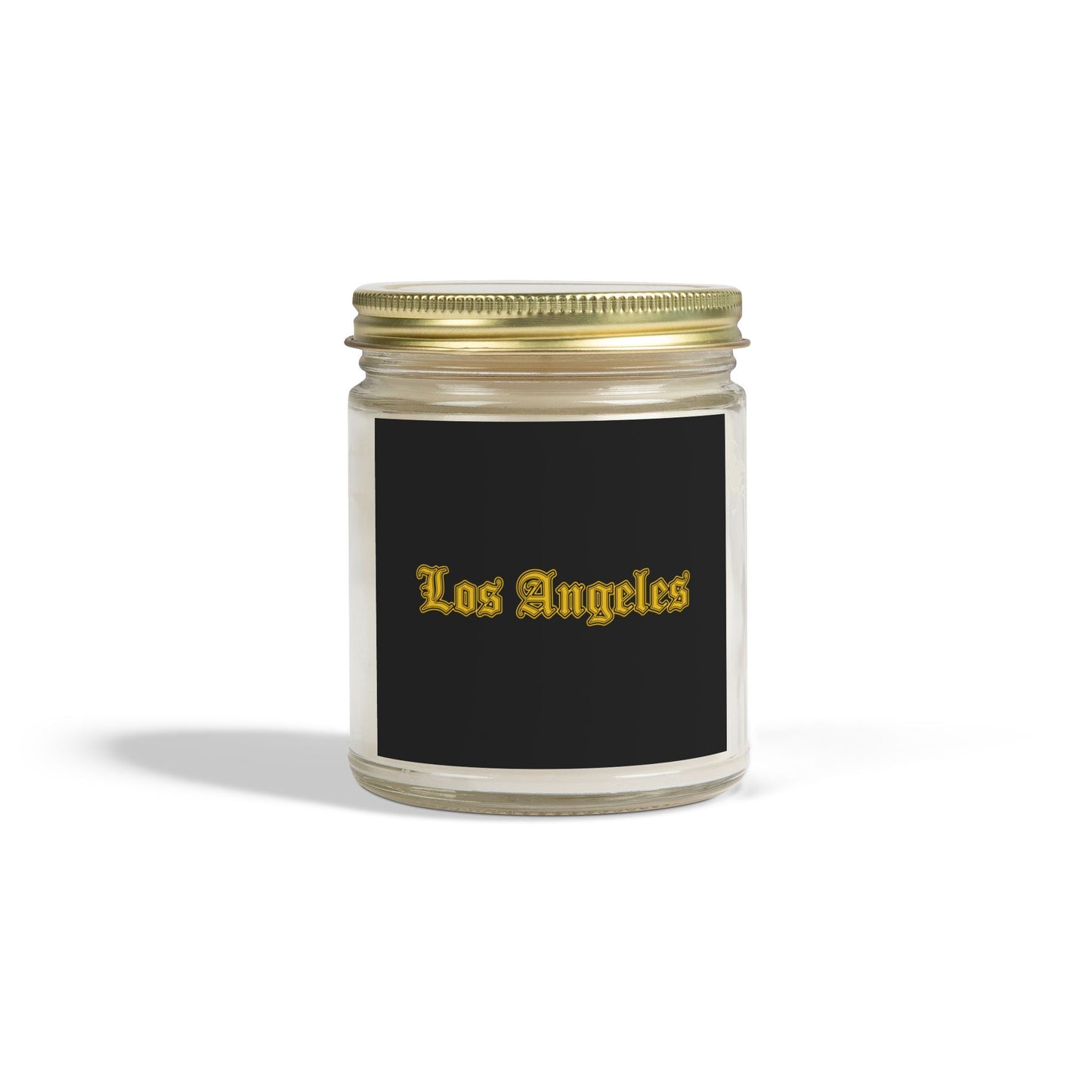 Los Angeles Scented Candles, Coconut Apricot Wax, Relaxing Home Decor, Gift for Birthdays, Housewarming, Any Occasion - Golden Edition