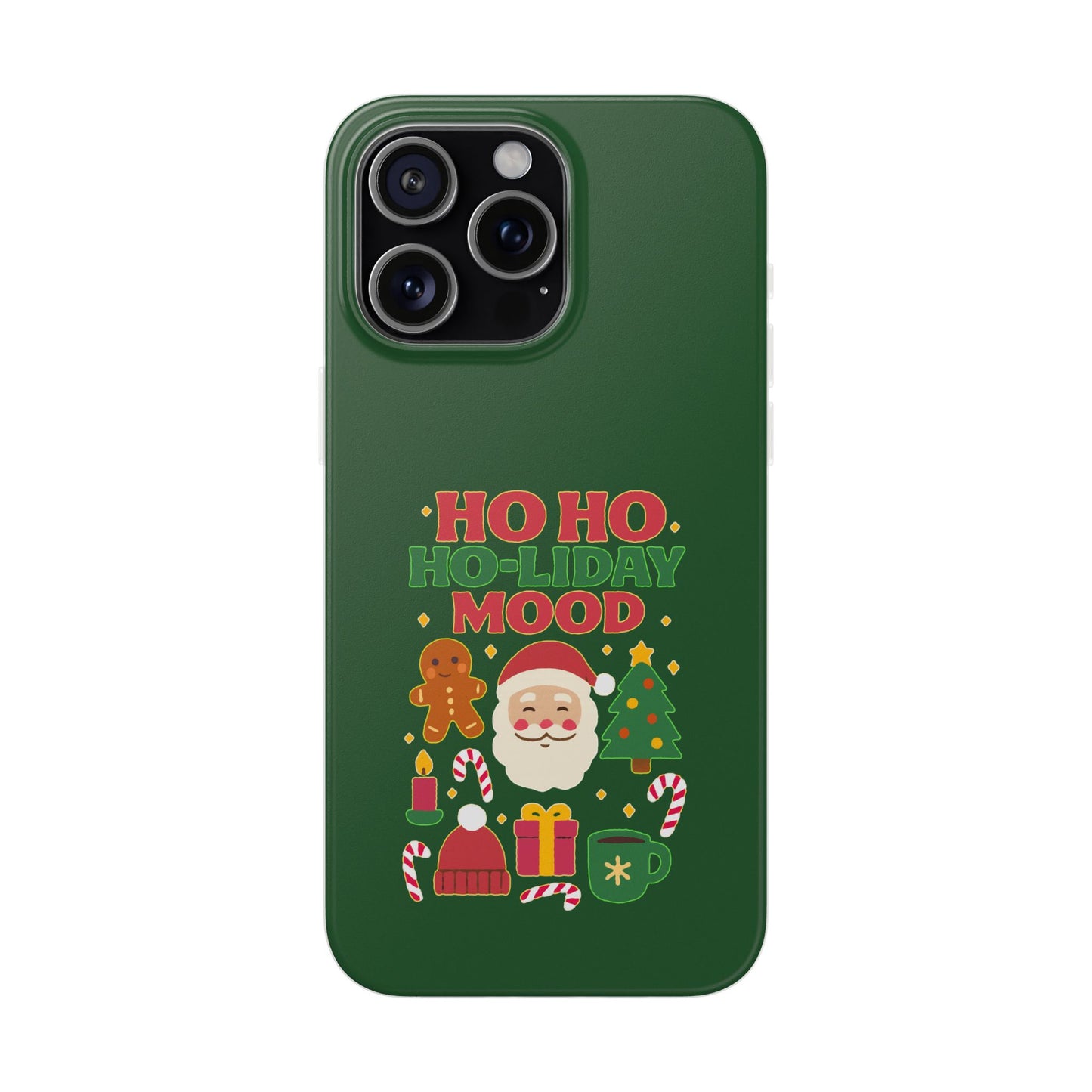 Festive Phone Case with Holiday Cheer, Christmas Gift, Winter Vibes, Ho Ho Ho Design, Cute Holiday Accessory