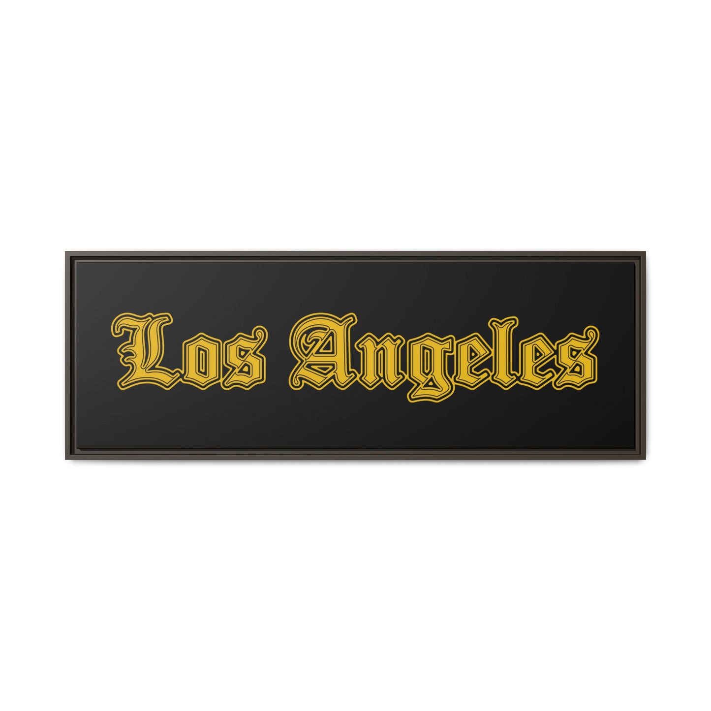 Los Angeles Framed Matte Canvas Art, Urban Wall Decor, Home Gift, City Vibes, Office Decoration, Los Angeles Gift - Golden Edition