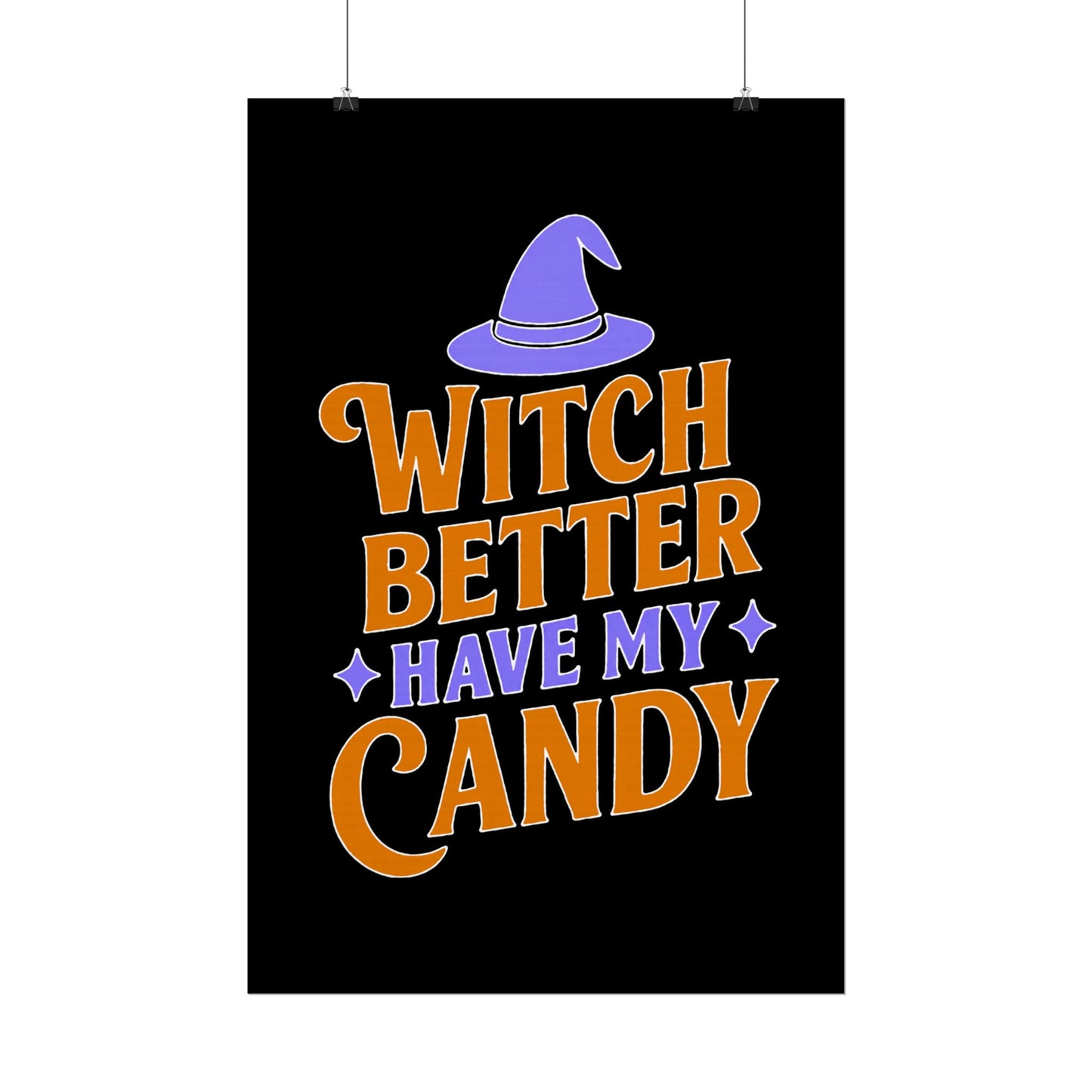Halloween Rolled Posters, Witch Decor, Spooky Season Art, Trick or Treat, Fall Decorations, Halloween Party Decor