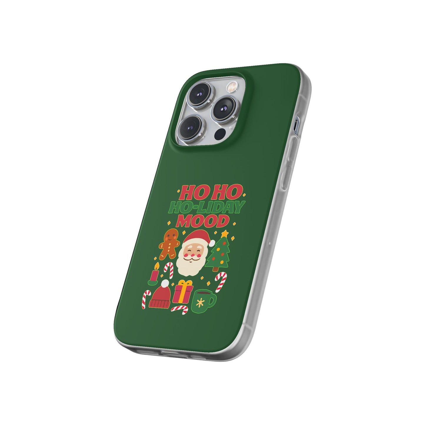 Festive Phone Case with Holiday Cheer, Christmas Gift, Winter Vibes, Ho Ho Ho Design, Cute Holiday Accessory