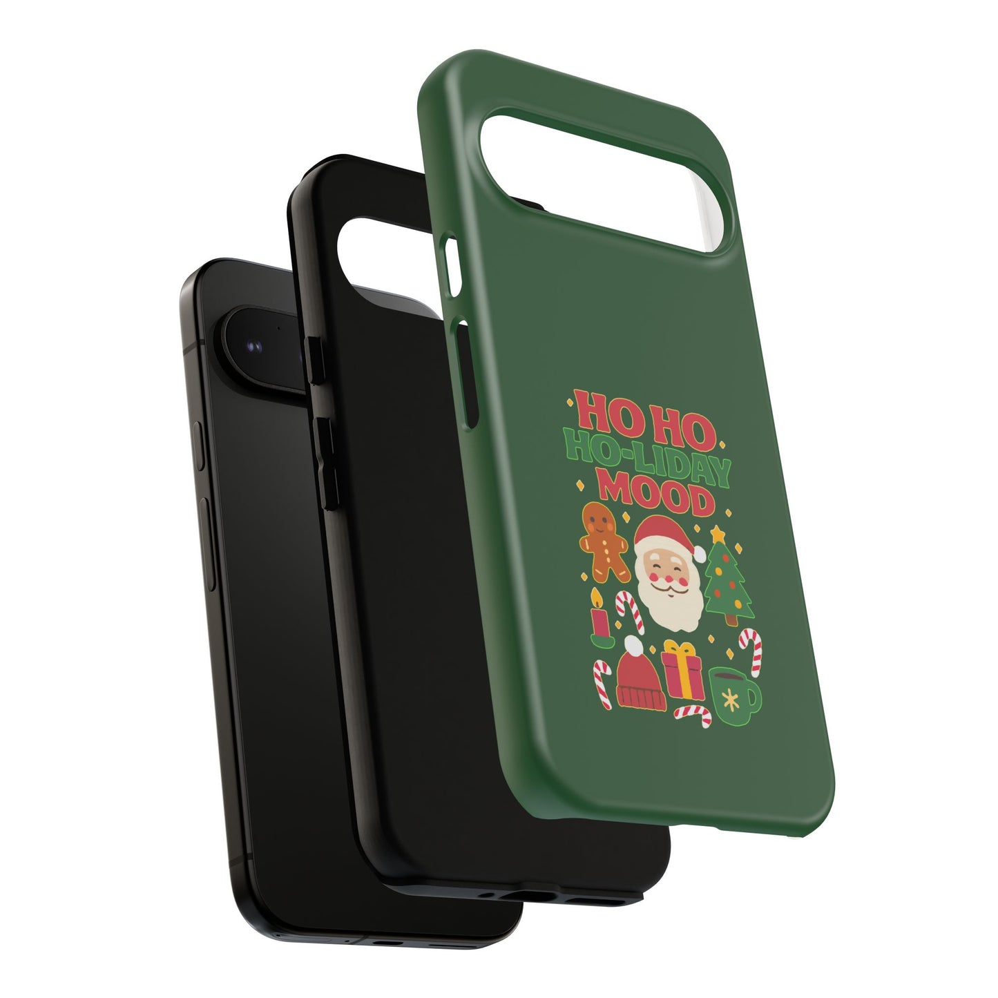 Christmas Phone Case, Ho Ho Ho-liday Mood, Festive Phone Cover, Santa Christmas Accessory, Holiday Gift, Winter Vibes