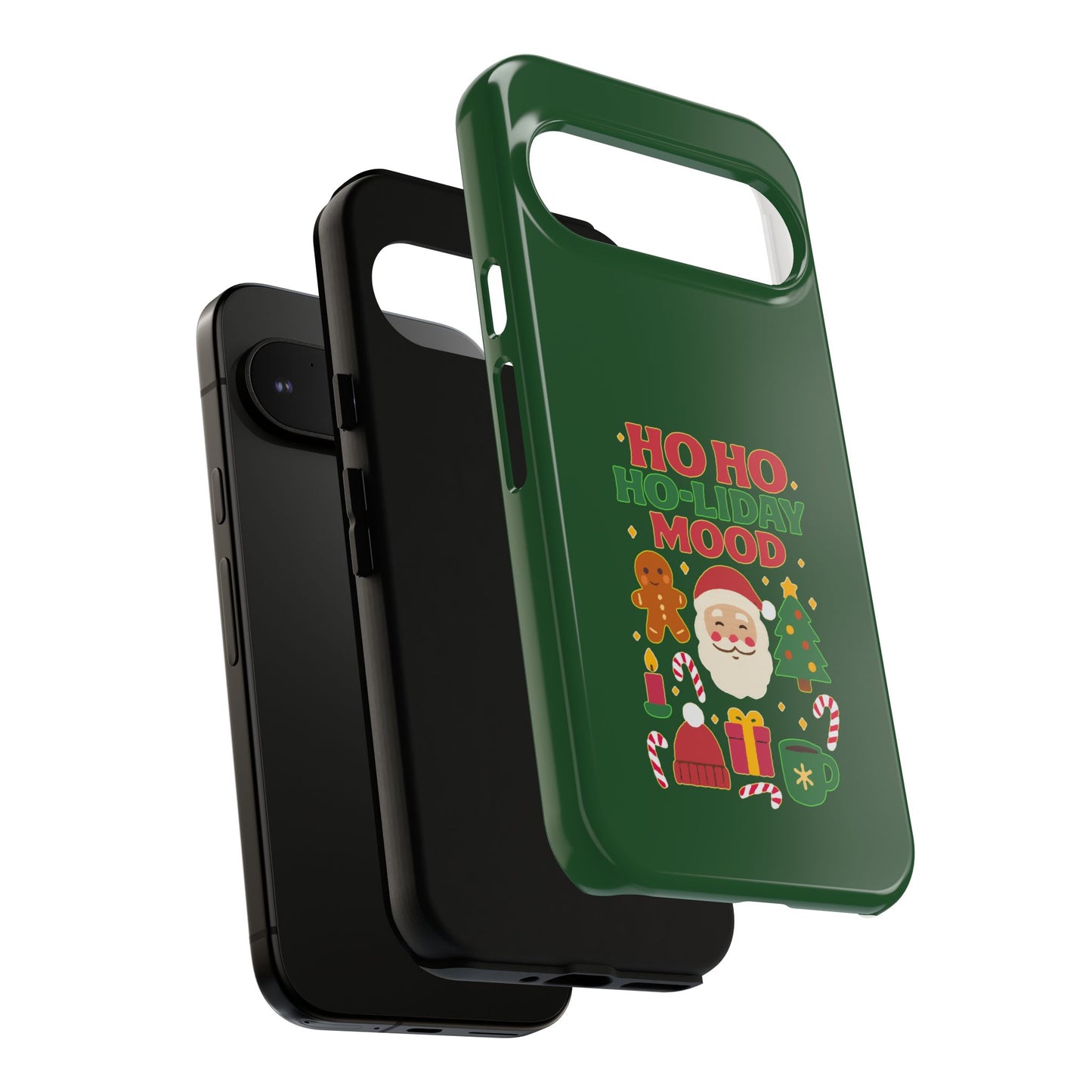 Christmas Phone Case, Ho Ho Ho-liday Mood, Festive Phone Cover, Santa Christmas Accessory, Holiday Gift, Winter Vibes