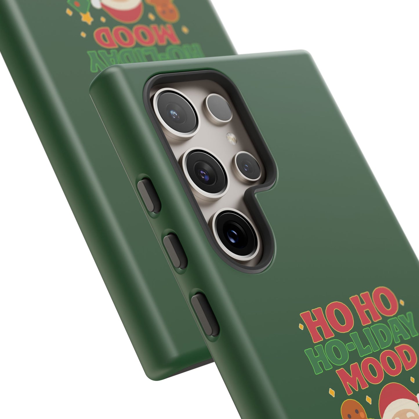 Christmas Phone Case, Ho Ho Ho-liday Mood, Festive Phone Cover, Santa Christmas Accessory, Holiday Gift, Winter Vibes