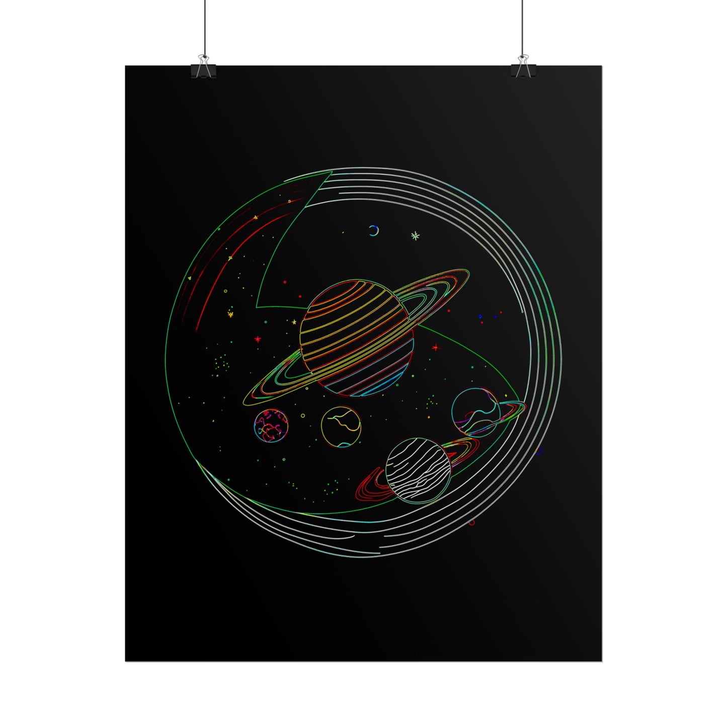 Galactic Rolled Posters, Space Wall Art, Planetary Decor, Astronaut Gift, Astronomy Print