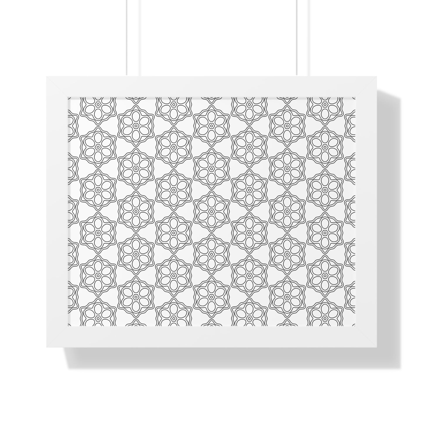 Elegant Geometric Framed Poster, Modern Wall Art, Home Decor, Gift Idea, Minimalist Design, Living Room Decoration