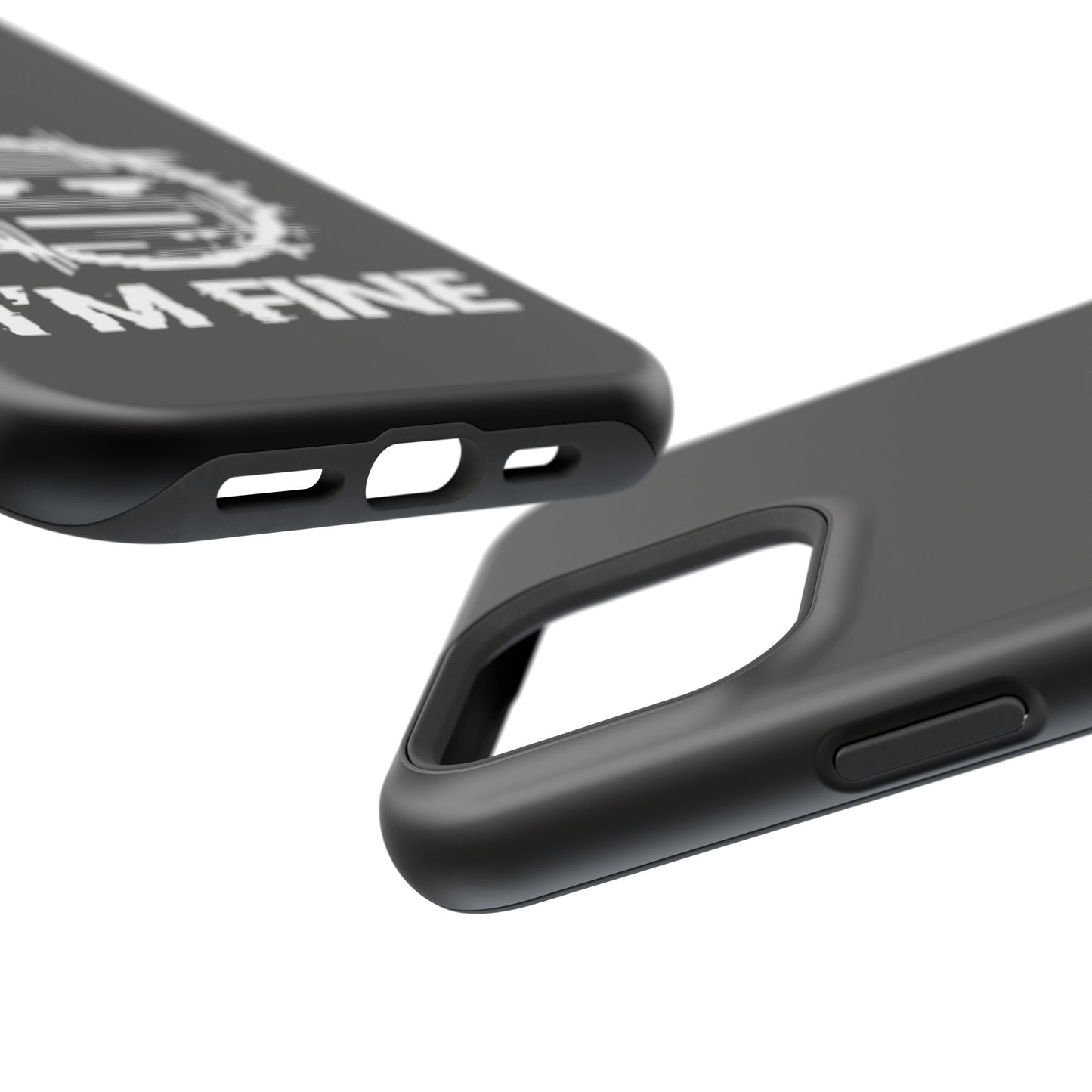 I’m Fine Glitched Smiley - Magnetic Phone Case