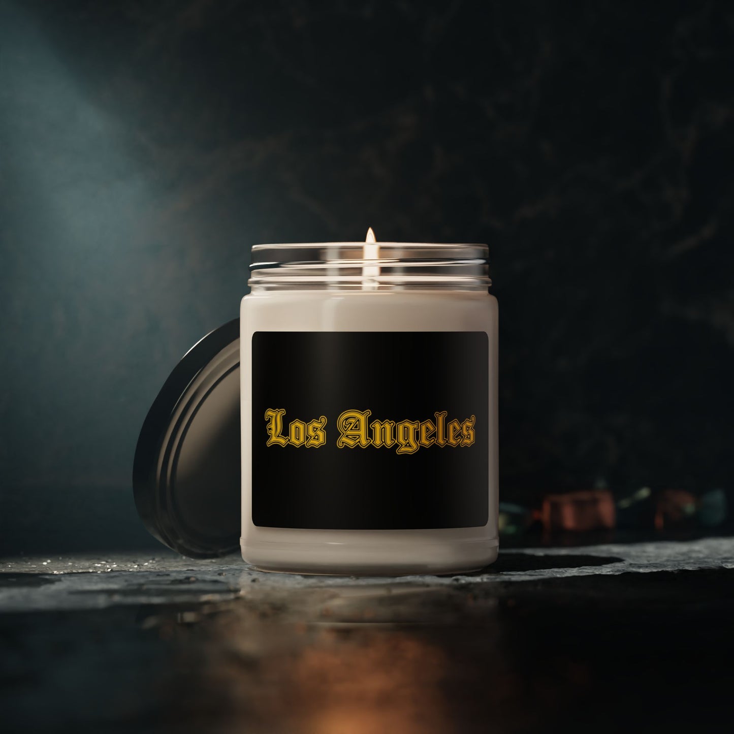 Los Angeles Scented Soy Candle, Aromatherapy, Home Decor, Gift, Candle for Relaxation - Golden Edition