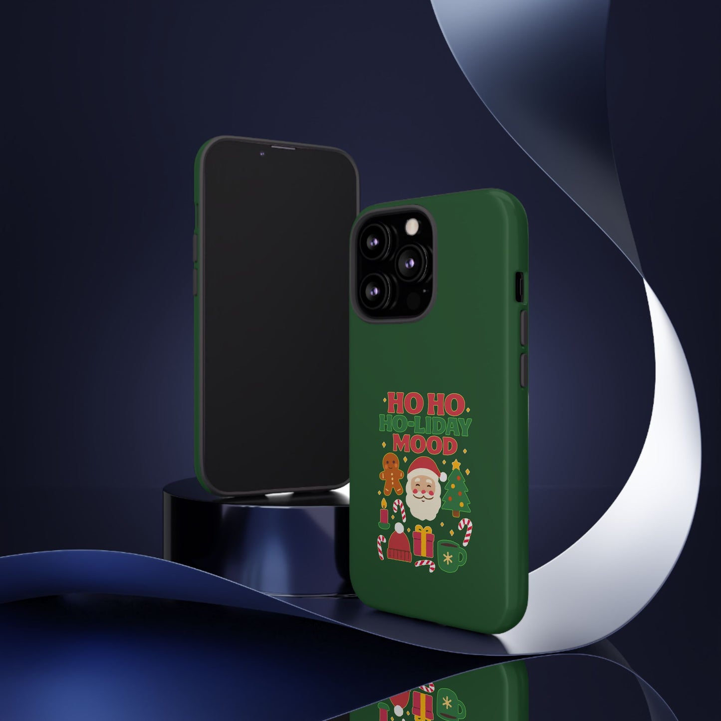 Christmas Phone Case, Ho Ho Ho-liday Mood, Festive Phone Cover, Santa Christmas Accessory, Holiday Gift, Winter Vibes