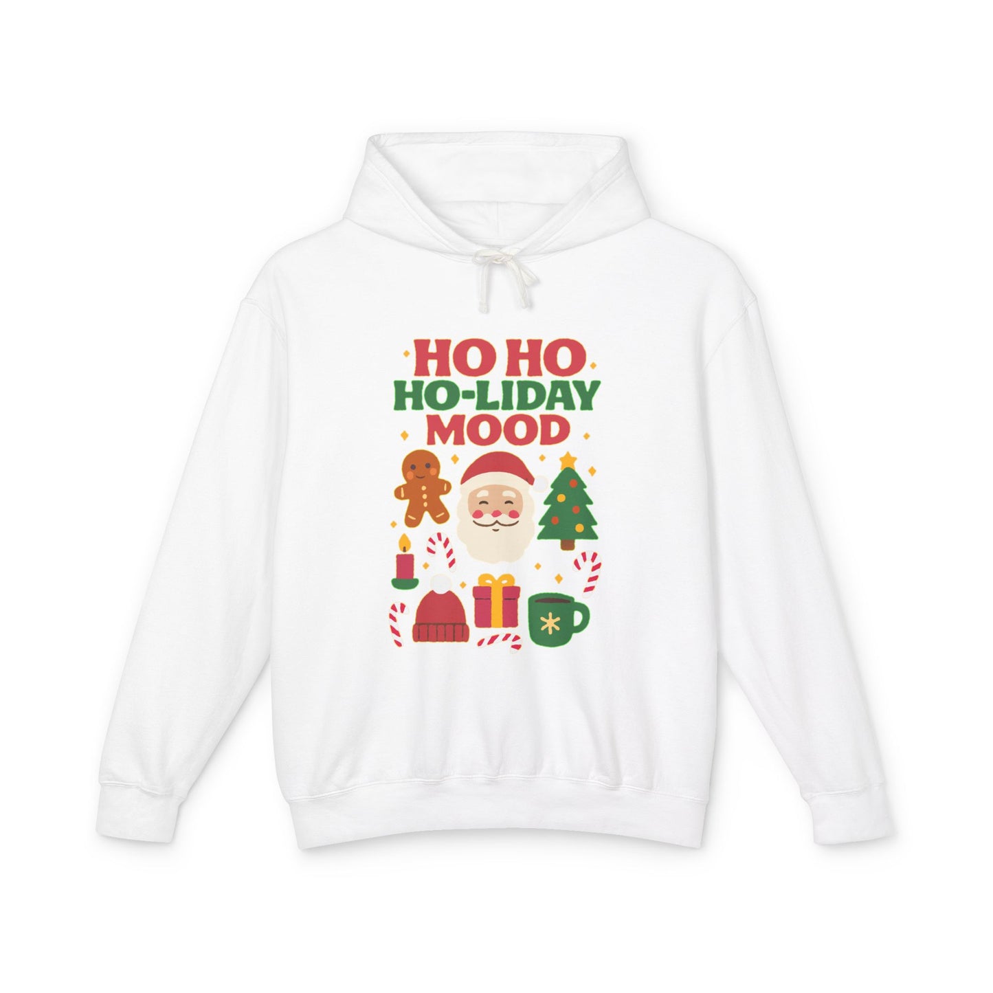 Unisex Holiday Hoodie, Ho Ho Ho-liday Mood, Christmas Gift, Festive Apparel, Cozy Sweatshirt, Holiday Season Wardrobe