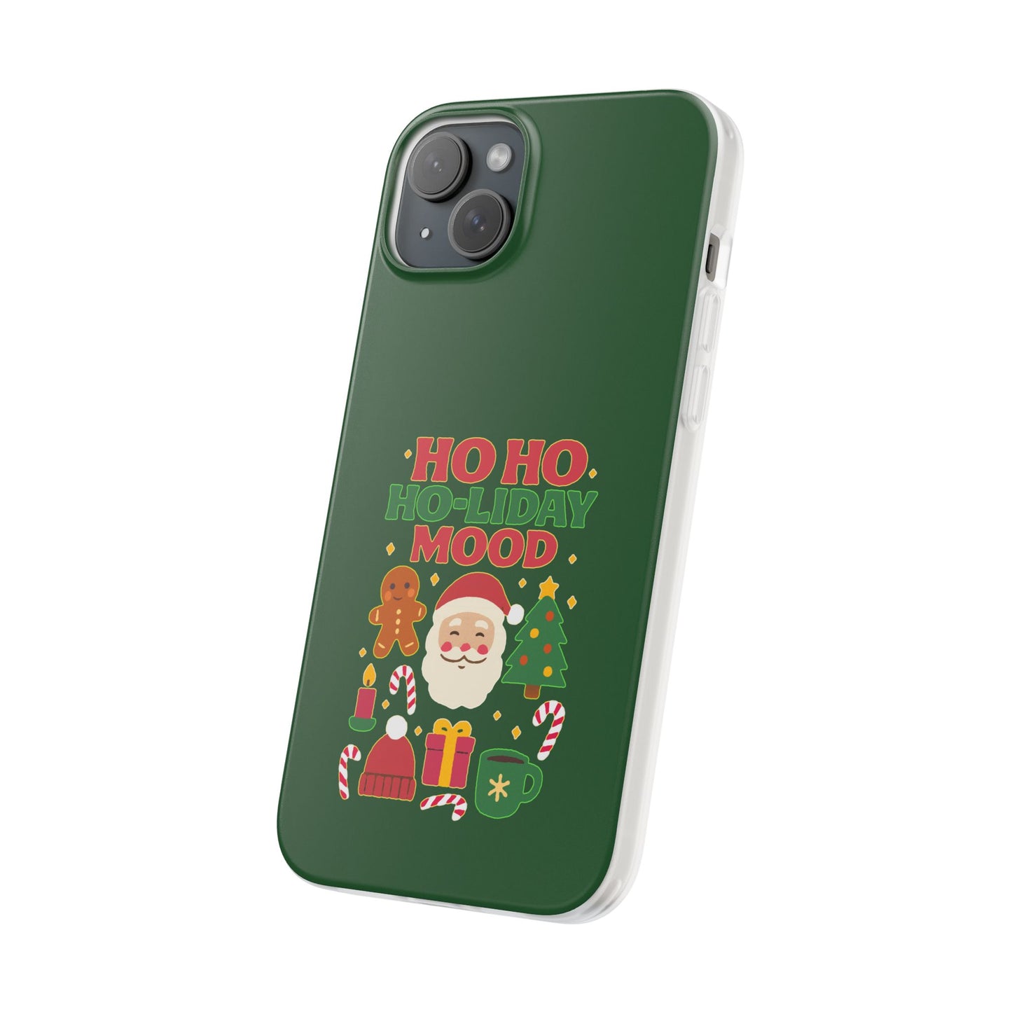 Festive Phone Case with Holiday Cheer, Christmas Gift, Winter Vibes, Ho Ho Ho Design, Cute Holiday Accessory