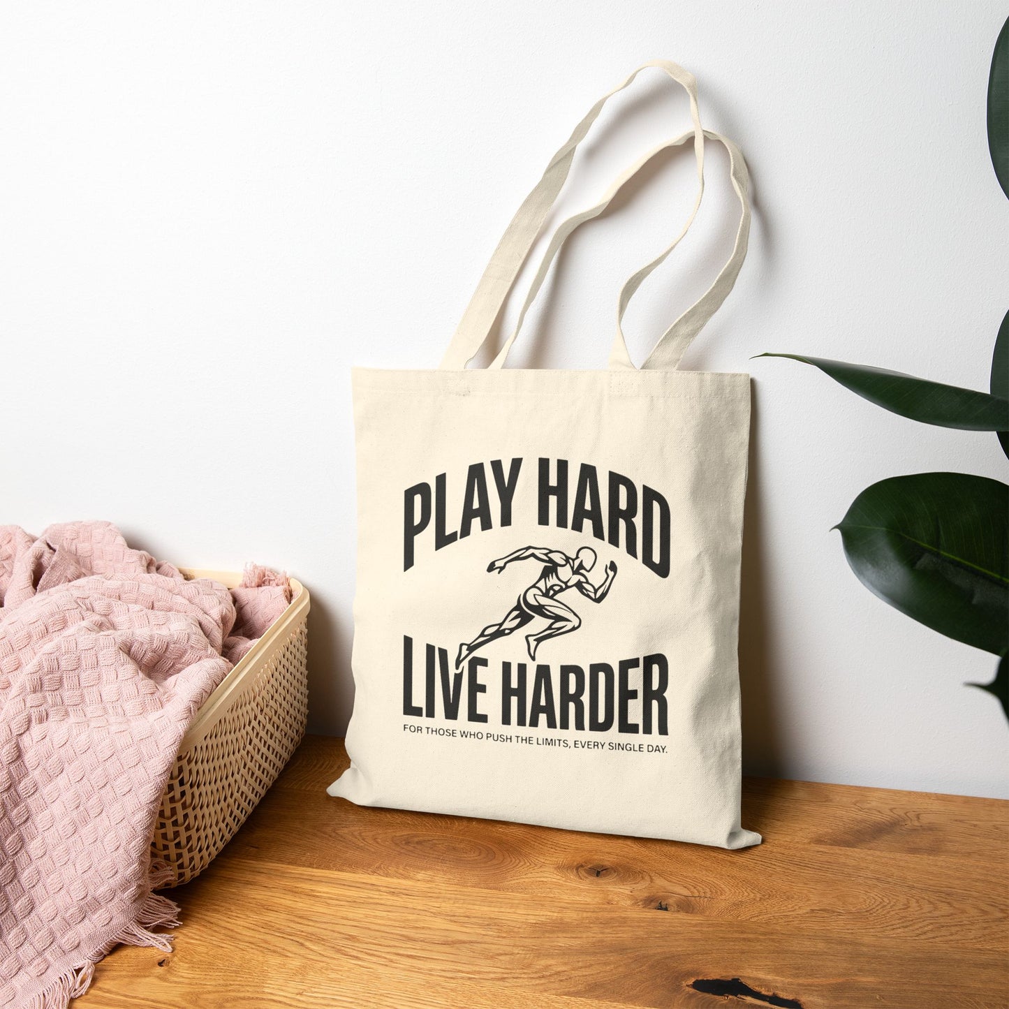 Play Hard / Live Harder - Tote Bag