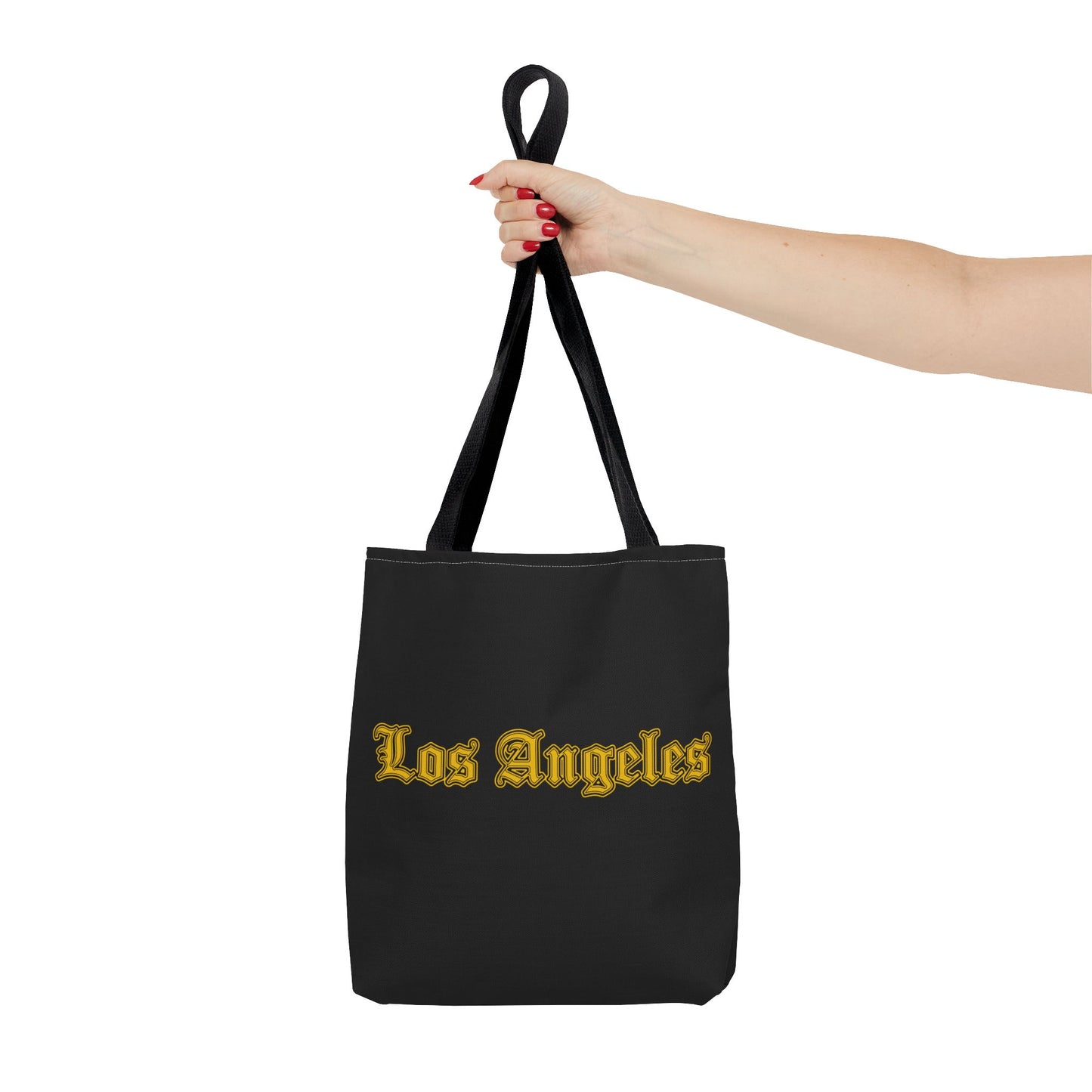 Los Angeles Tote Bag, Stylish Canvas Bag for Shopping, Travel, Beach, Gifts, Summer Accessory - Golden Edition