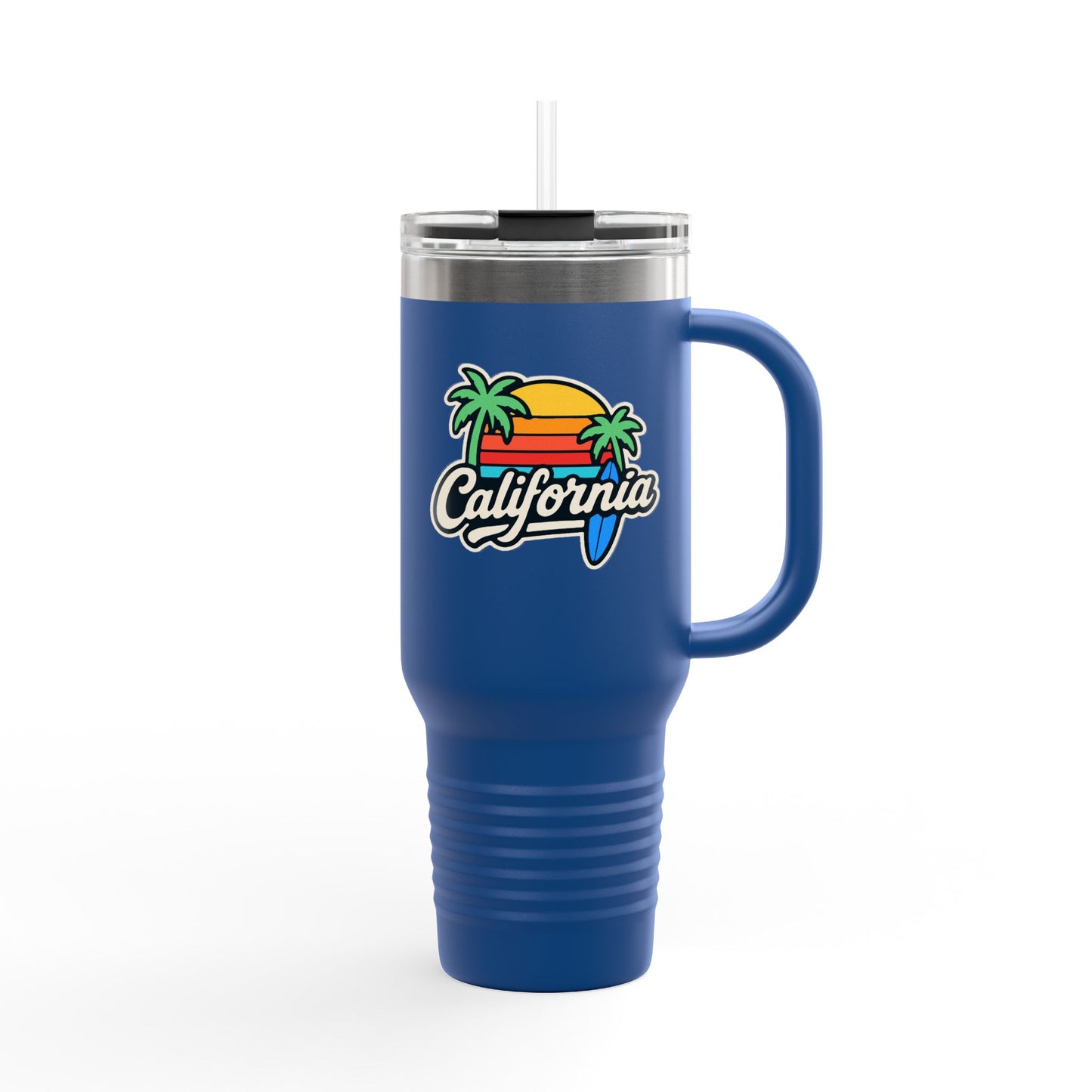 California Insulated Travel Mug - 40oz, Perfect for Road Trips, Outdoor Adventures, Gift for Travelers, Beach Lovers, Summer Vibes