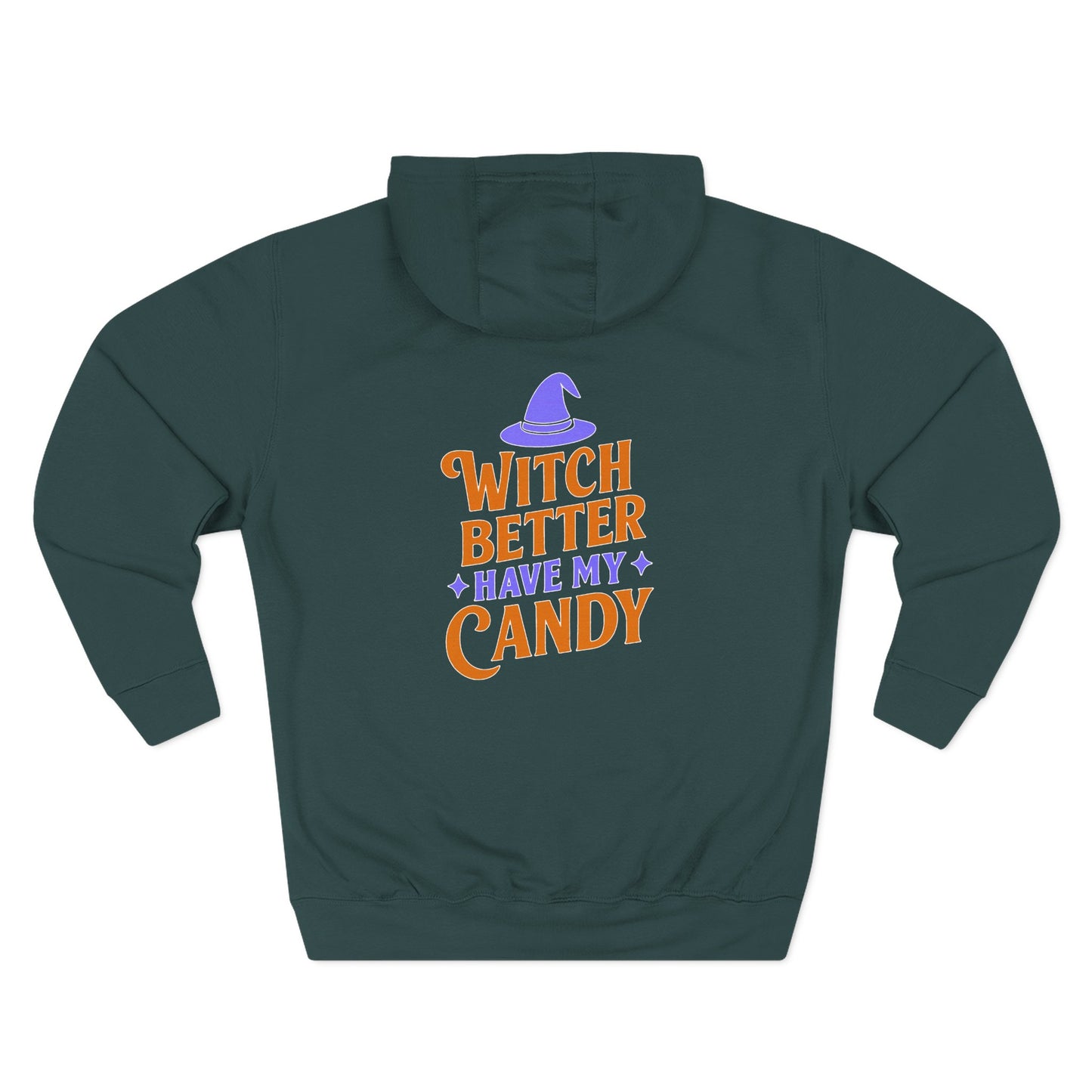 Witch-Themed Fleece Hoodie, Halloween Hoodie, Cozy Sweatshirt, Gift for Witches, Fall Fashion, Spooky Season Apparel