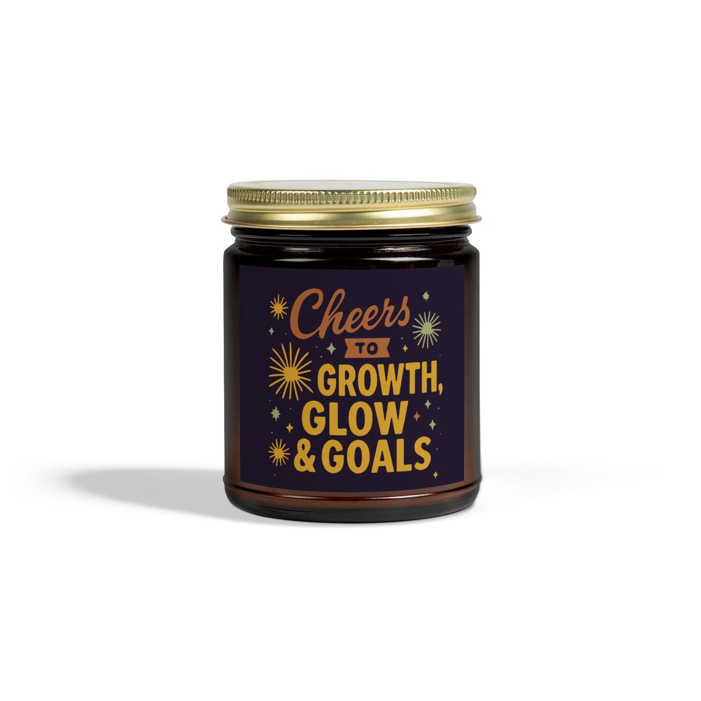Inspirational Scented Candle, Cheers to Growth, Glow & Goals, Motivational Gift, Home Decor, New Year Vibes Candle, Relaxation