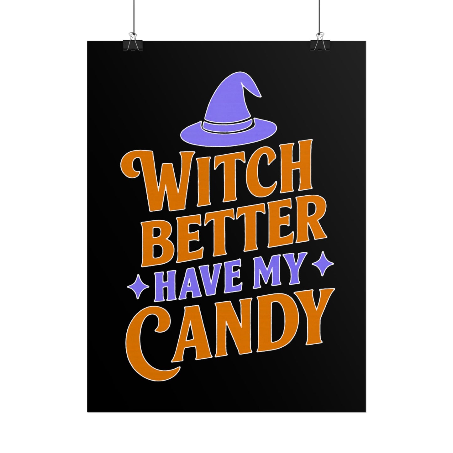 Halloween Rolled Posters, Witch Decor, Spooky Season Art, Trick or Treat, Fall Decorations, Halloween Party Decor