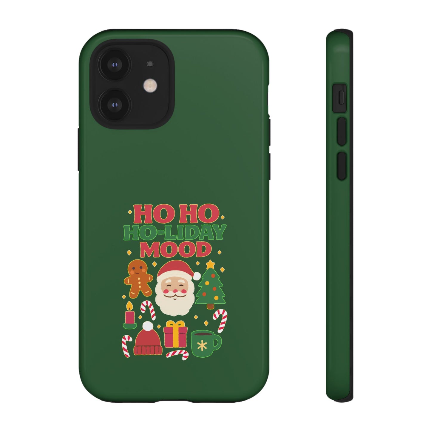 Christmas Phone Case, Ho Ho Ho-liday Mood, Festive Phone Cover, Santa Christmas Accessory, Holiday Gift, Winter Vibes