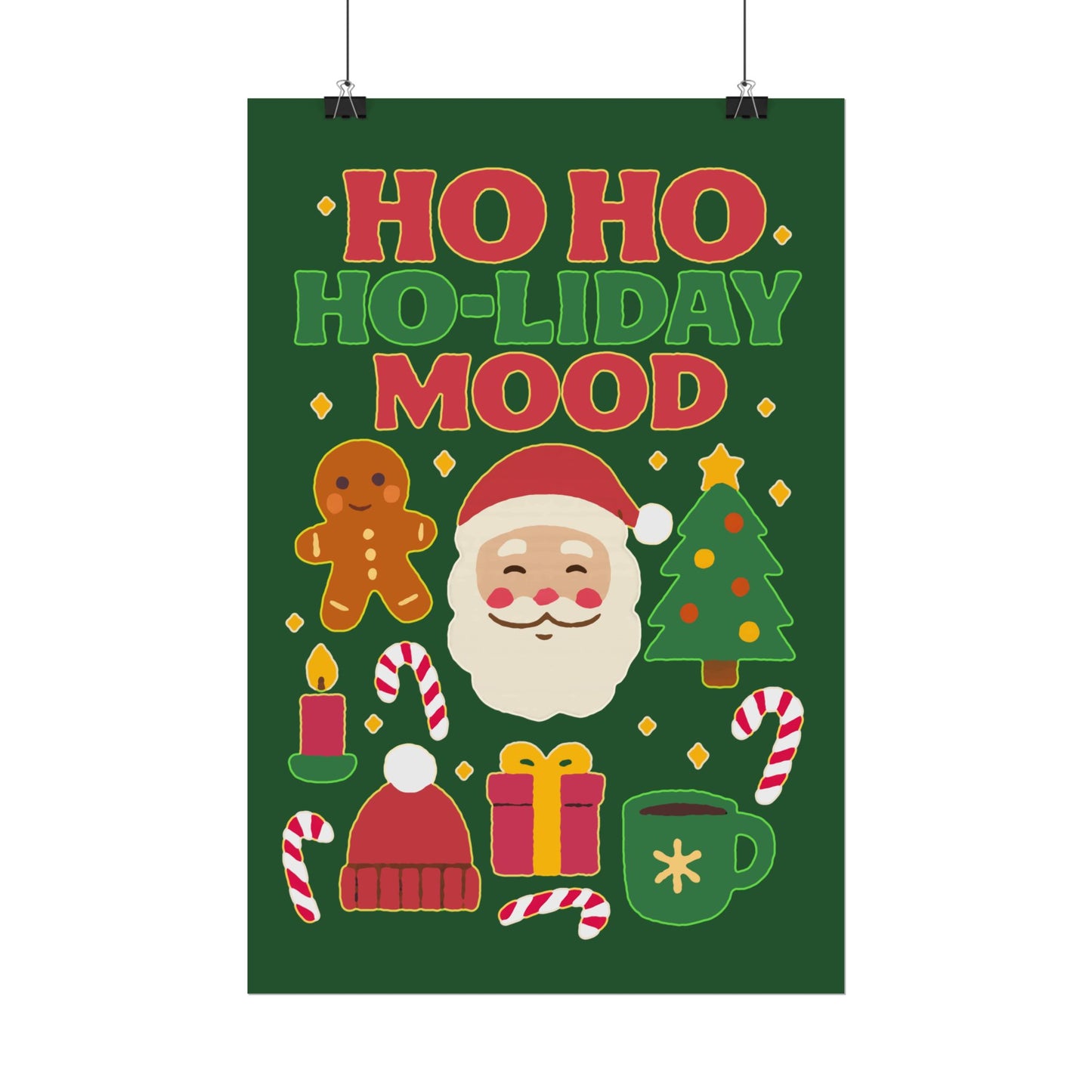 Festive Rolled Posters, Cheerful Holiday Decor, Christmas Wall Art, Seasonal Decorations, Gift Ideas, Cozy Home Vibe, Fun Party Decor