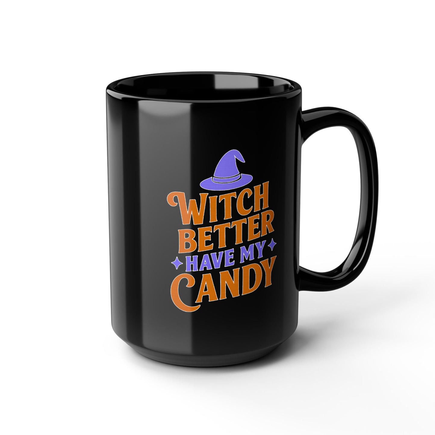 Witchy Black Mug, Halloween Coffee Cup, Perfect for Spooky Season, Gift for Witches, Trick or Treat Drinkware, Halloween Party Essentials