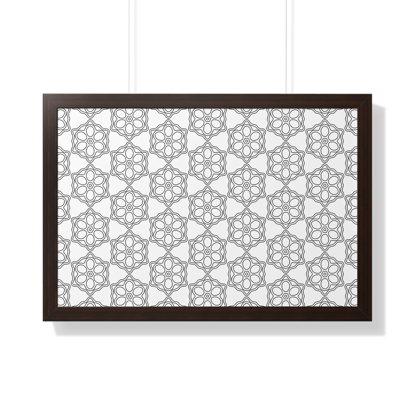 Elegant Geometric Framed Poster, Modern Wall Art, Home Decor, Gift Idea, Minimalist Design, Living Room Decoration