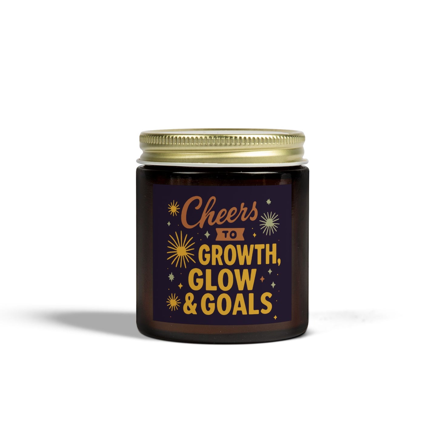 Inspirational Scented Candle, Cheers to Growth, Glow & Goals, Motivational Gift, Home Decor, New Year Vibes Candle, Relaxation