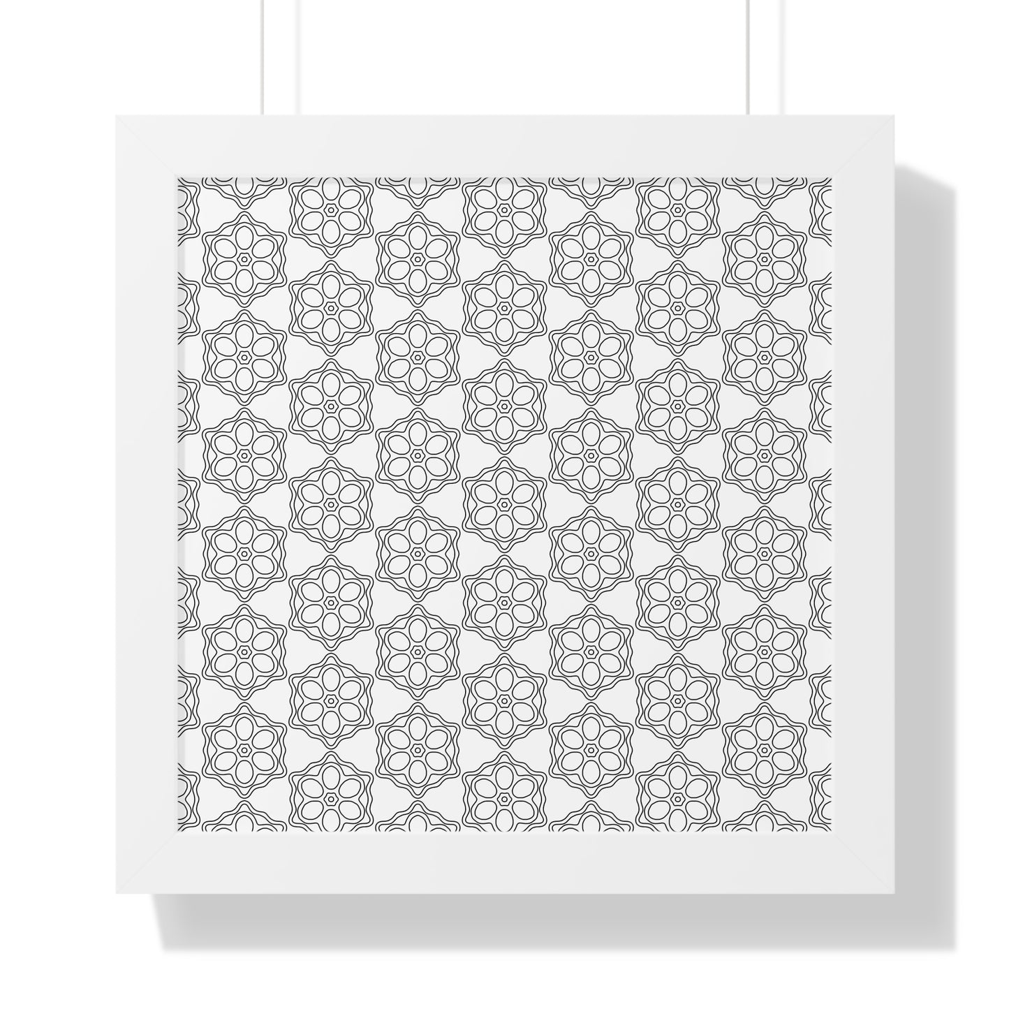 Elegant Geometric Framed Poster, Modern Wall Art, Home Decor, Gift Idea, Minimalist Design, Living Room Decoration