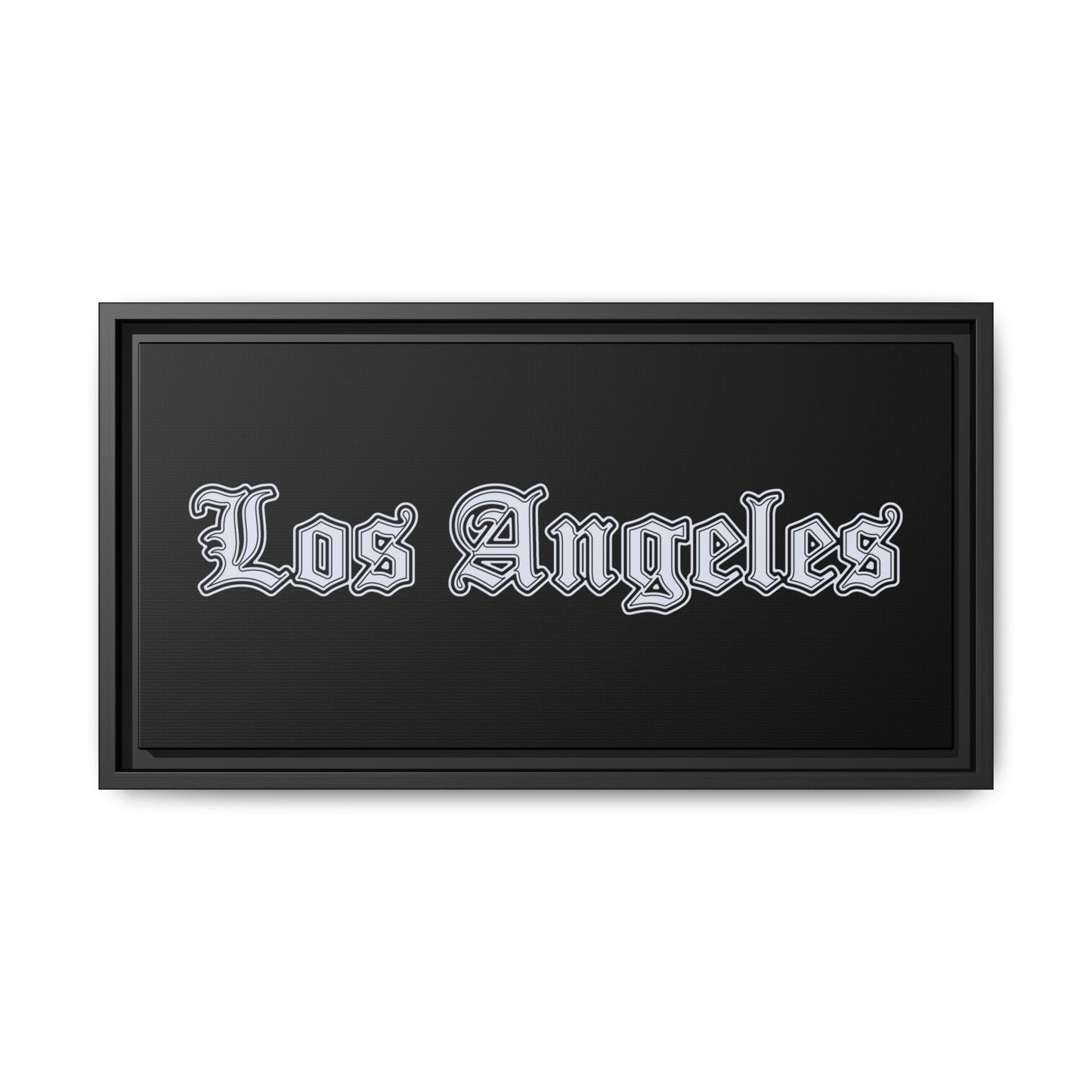 Los Angeles Matte Canvas Art, Framed Wall Decor, Urban Home Art, City Poster, Gift for Angelenos, Modern Art Piece - Silver Edition