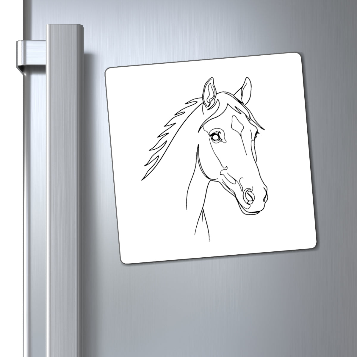 Horse Portrait Sketch - Magnet