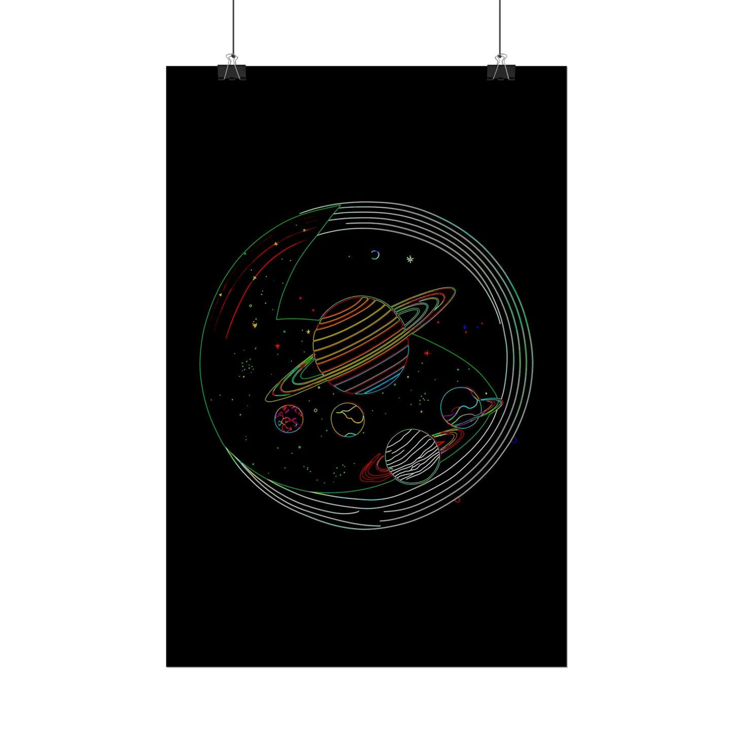 Galactic Rolled Posters, Space Wall Art, Planetary Decor, Astronaut Gift, Astronomy Print