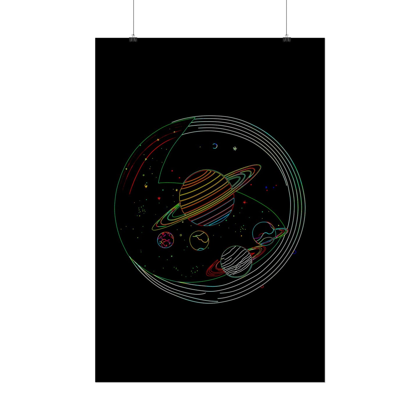 Galactic Rolled Posters, Space Wall Art, Planetary Decor, Astronaut Gift, Astronomy Print