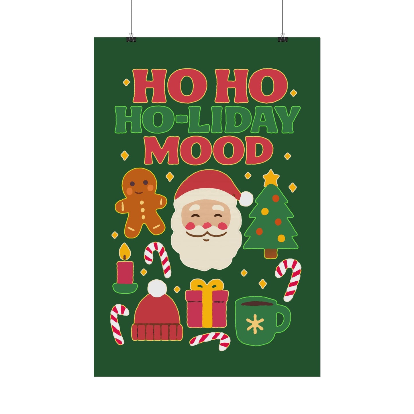 Festive Rolled Posters, Cheerful Holiday Decor, Christmas Wall Art, Seasonal Decorations, Gift Ideas, Cozy Home Vibe, Fun Party Decor