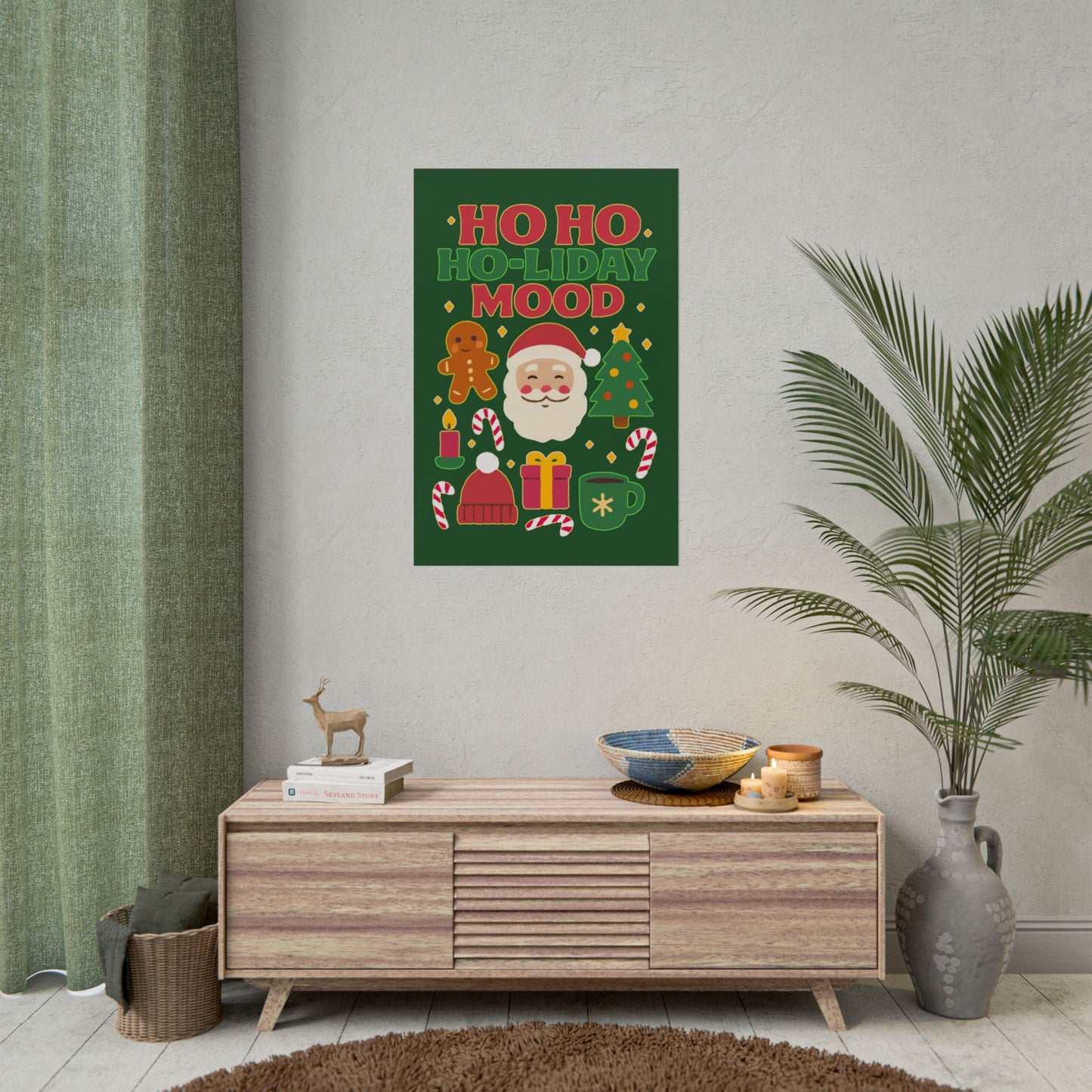 Festive Rolled Posters, Cheerful Holiday Decor, Christmas Wall Art, Seasonal Decorations, Gift Ideas, Cozy Home Vibe, Fun Party Decor