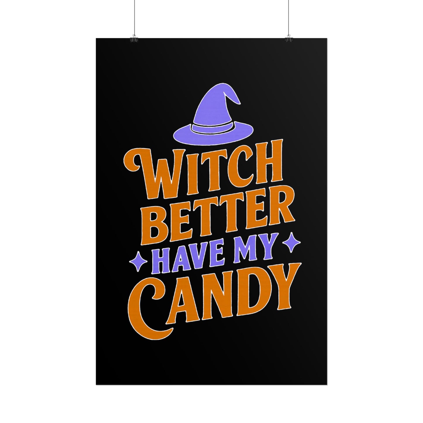 Halloween Rolled Posters, Witch Decor, Spooky Season Art, Trick or Treat, Fall Decorations, Halloween Party Decor