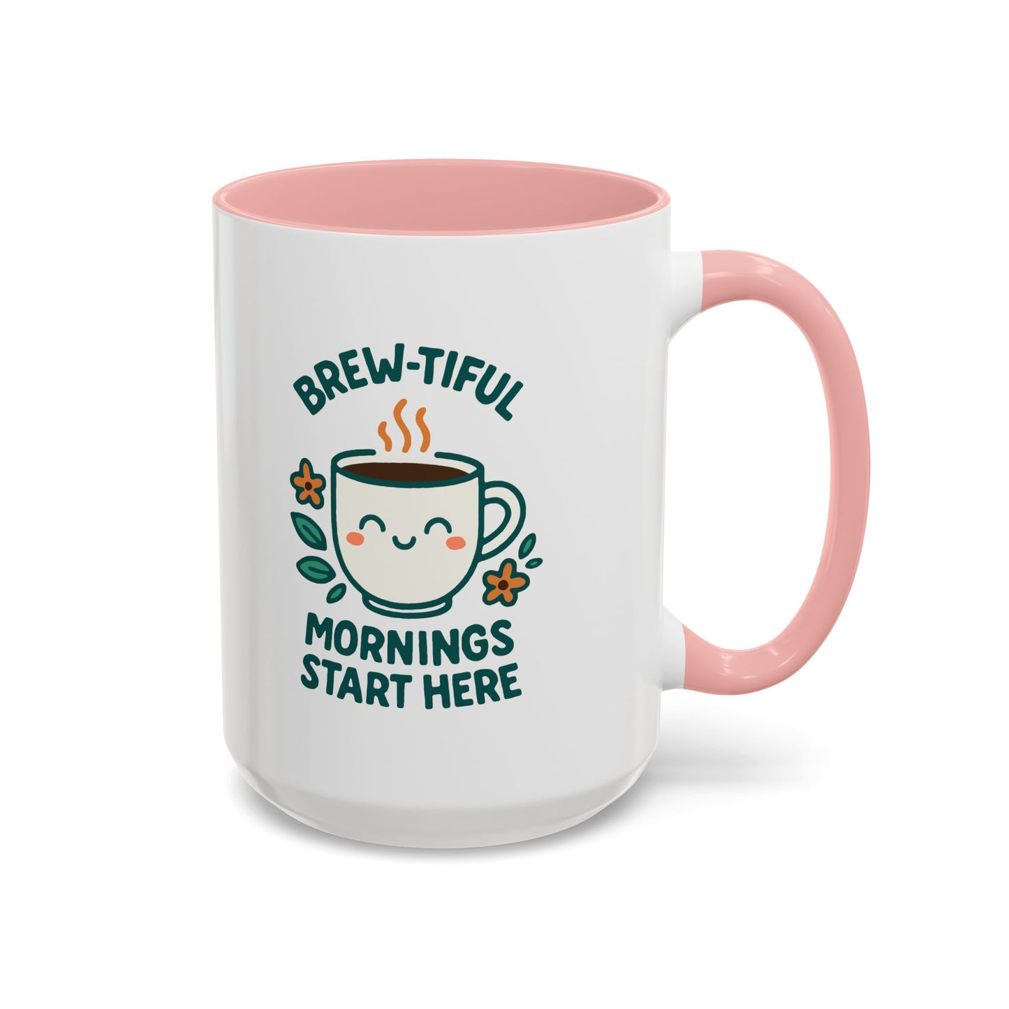 Brew-tiful Mornings Coffee Mug, Cute Coffee Cup for Morning Rituals, Perfect Gift for Coffee Lovers, Birthdays, Home Decor