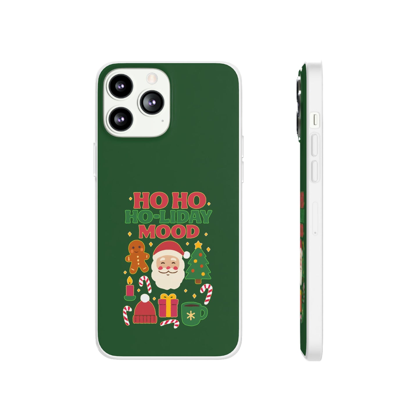 Festive Phone Case with Holiday Cheer, Christmas Gift, Winter Vibes, Ho Ho Ho Design, Cute Holiday Accessory