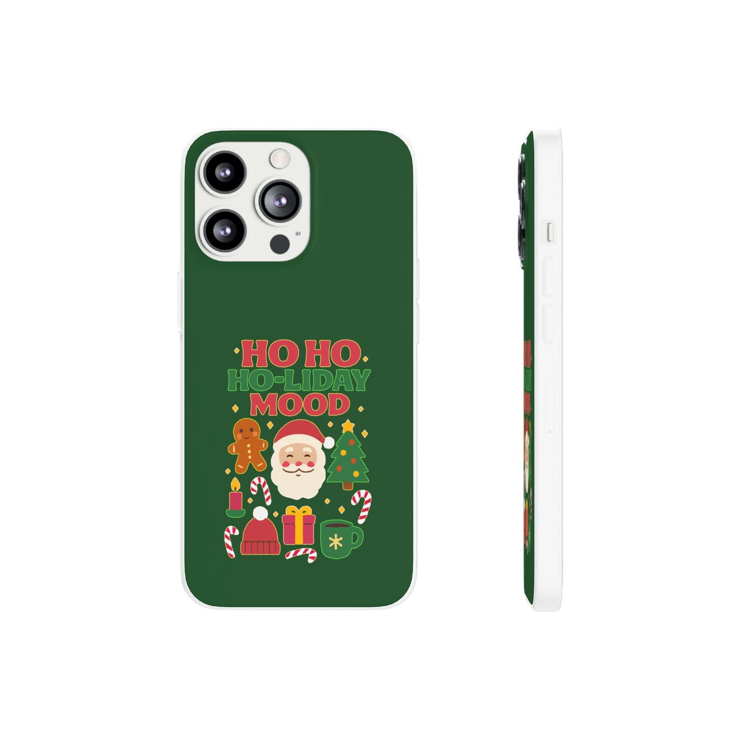Festive Phone Case with Holiday Cheer, Christmas Gift, Winter Vibes, Ho Ho Ho Design, Cute Holiday Accessory