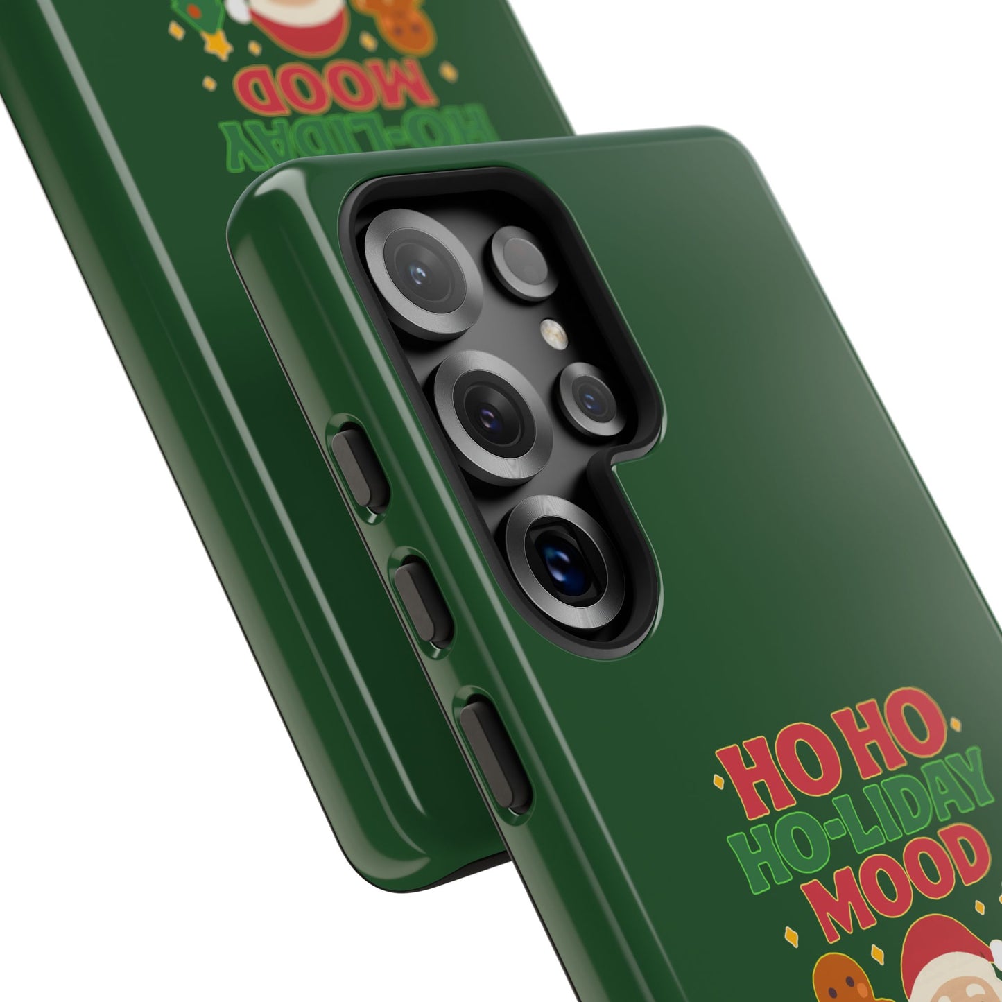 Christmas Phone Case, Ho Ho Ho-liday Mood, Festive Phone Cover, Santa Christmas Accessory, Holiday Gift, Winter Vibes