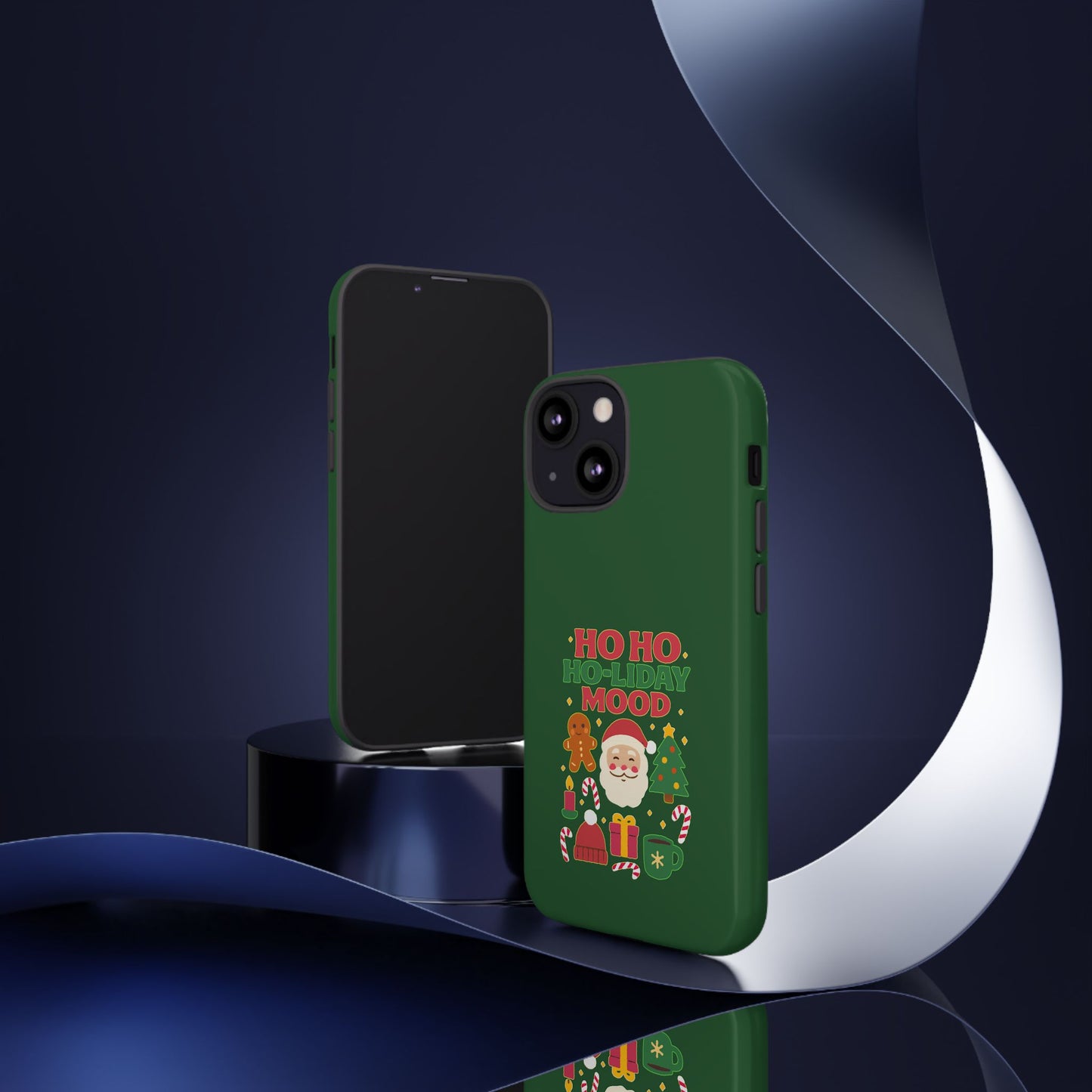 Christmas Phone Case, Ho Ho Ho-liday Mood, Festive Phone Cover, Santa Christmas Accessory, Holiday Gift, Winter Vibes