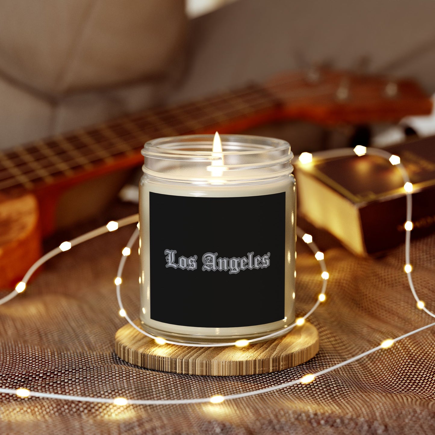 Los Angeles Scented Candles - Coconut Apricot Wax, Relaxing Home Decor, Gifts for Her, Aromatherapy, Birthday Present, Candle Lover - Silver Edition